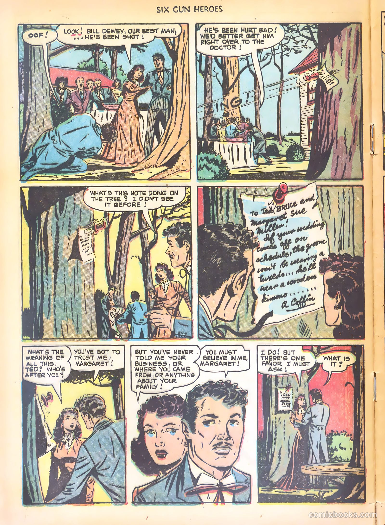 Six-Gun Heroes #12 (1952) — page 28 of 36