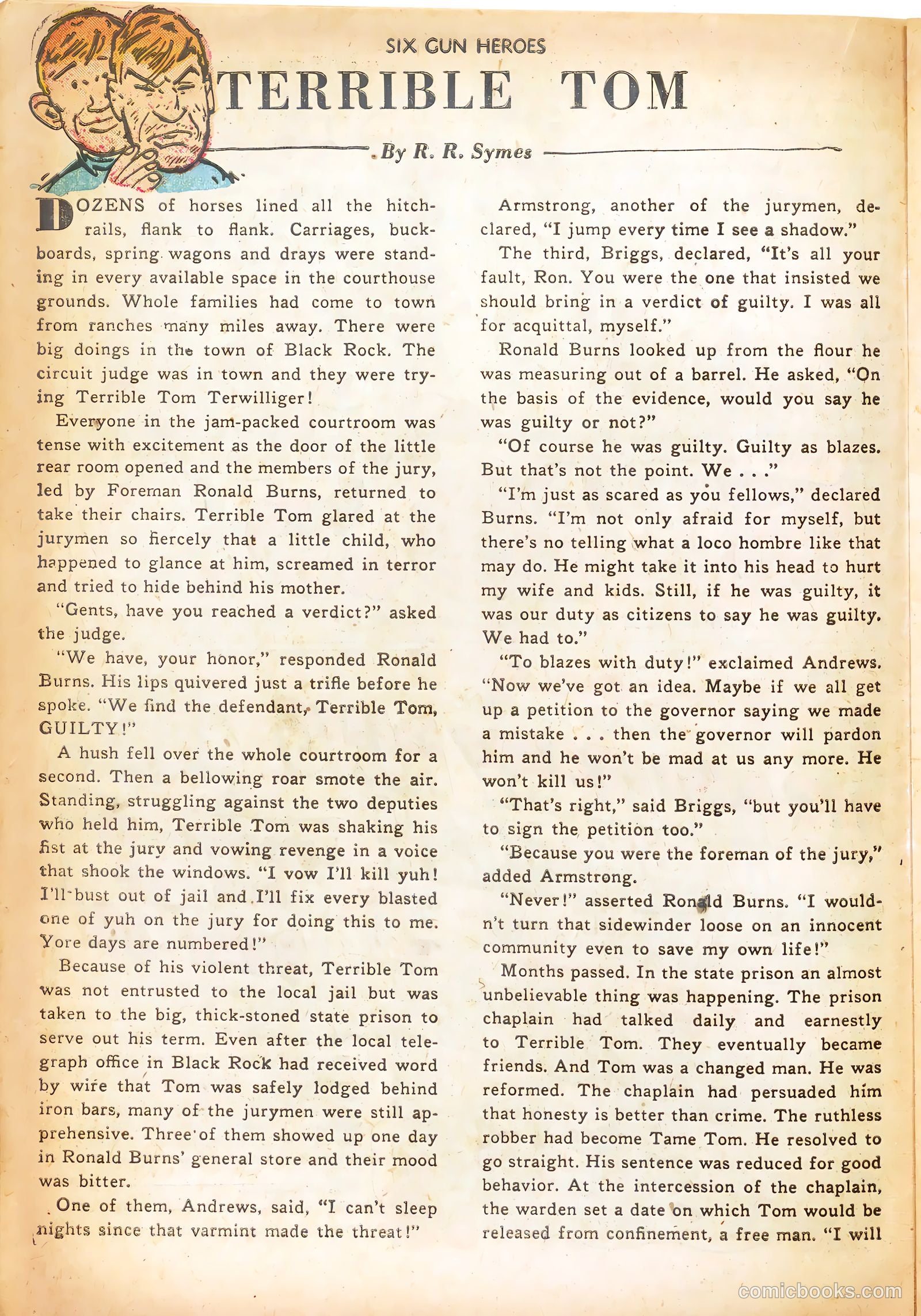 Six-Gun Heroes #13 (1952) — page 16 of 36