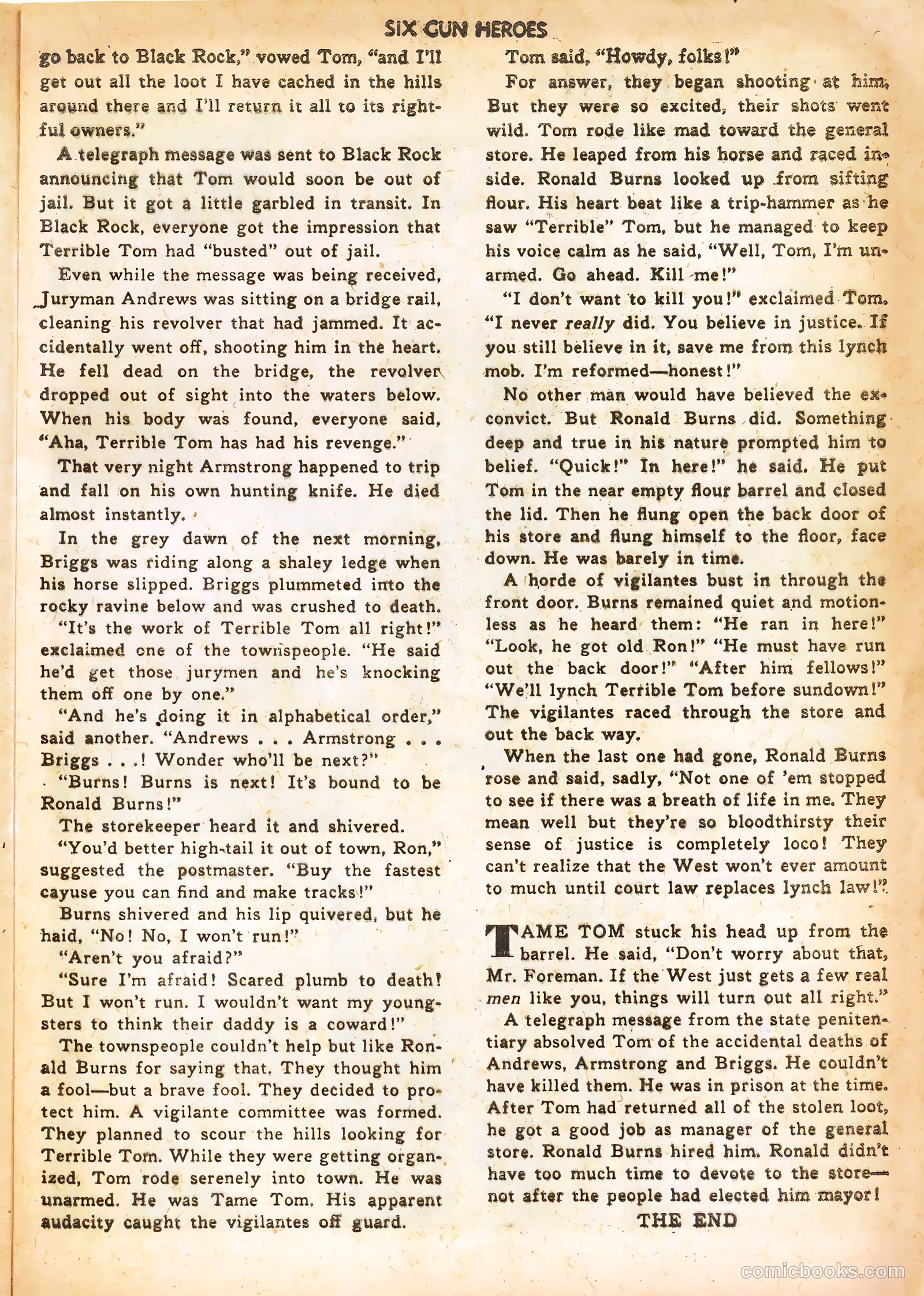 Six-Gun Heroes #13 (1952) — page 17 of 36