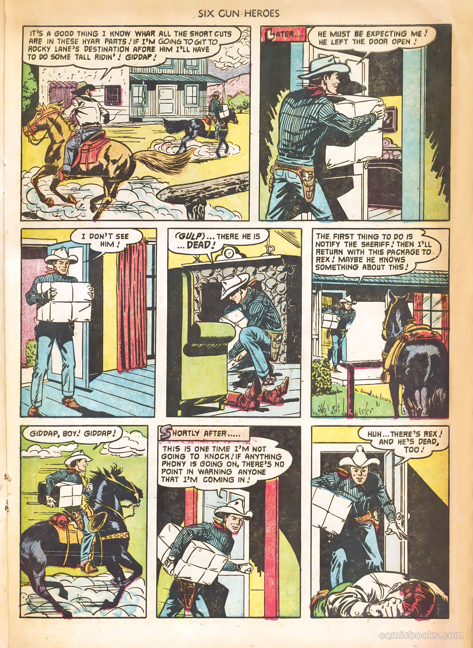 Six-Gun Heroes #13 (1952) — page 21 of 36