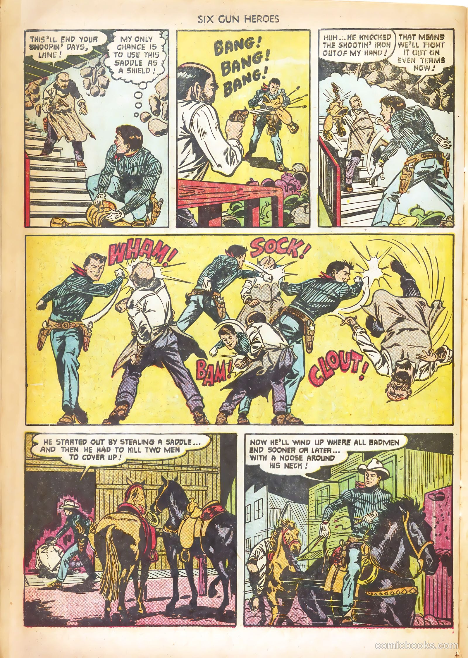 Six-Gun Heroes #13 (1952) — page 24 of 36