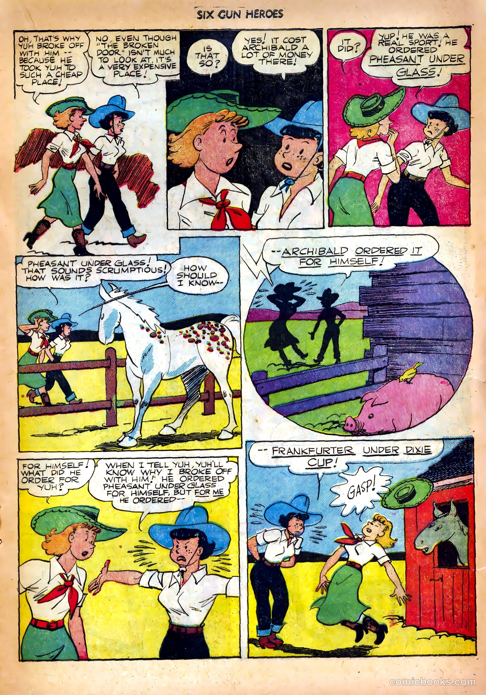 Six-Gun Heroes #14 (1952) — page 17 of 36