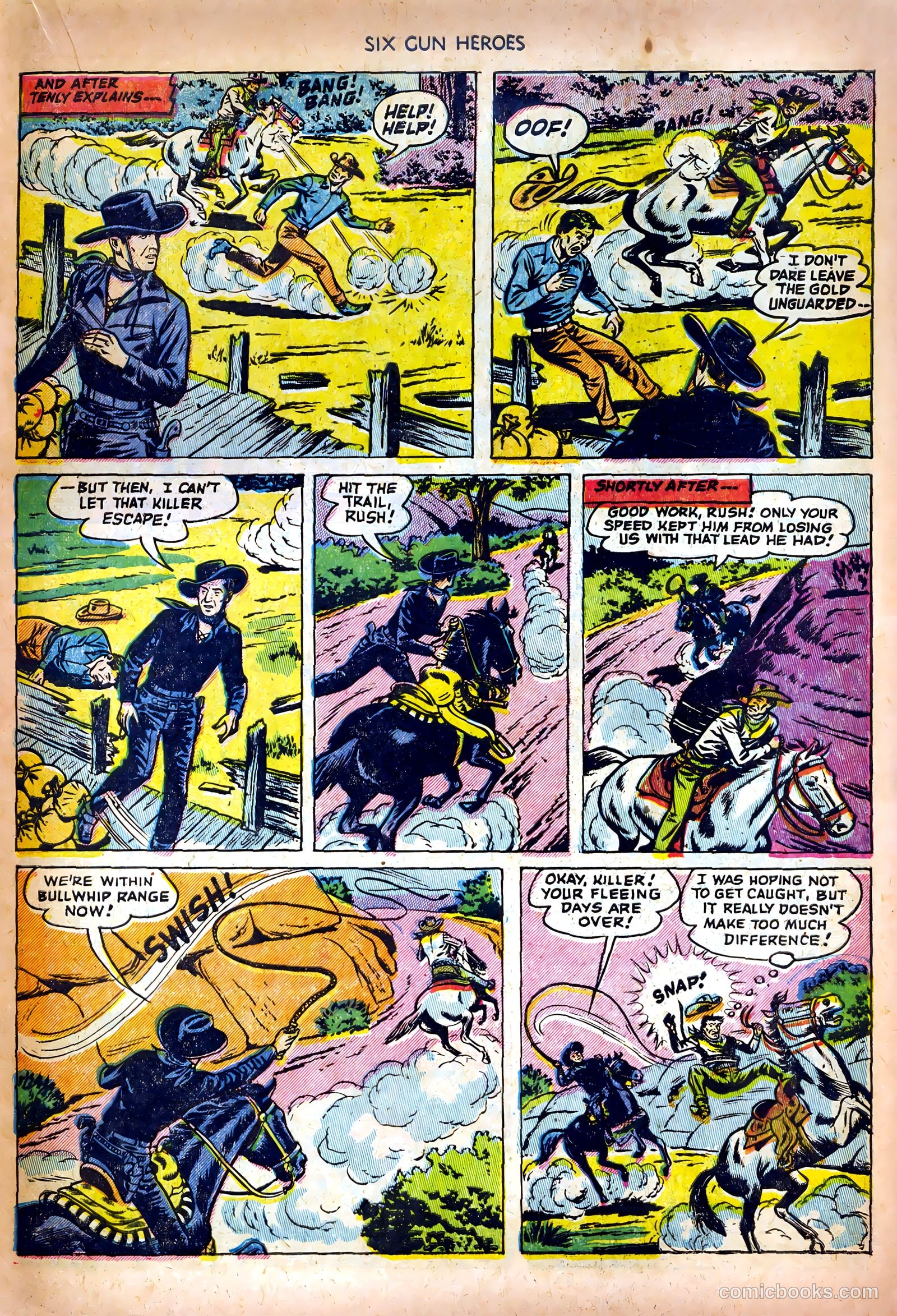 Six-Gun Heroes #14 (1952) — page 21 of 36