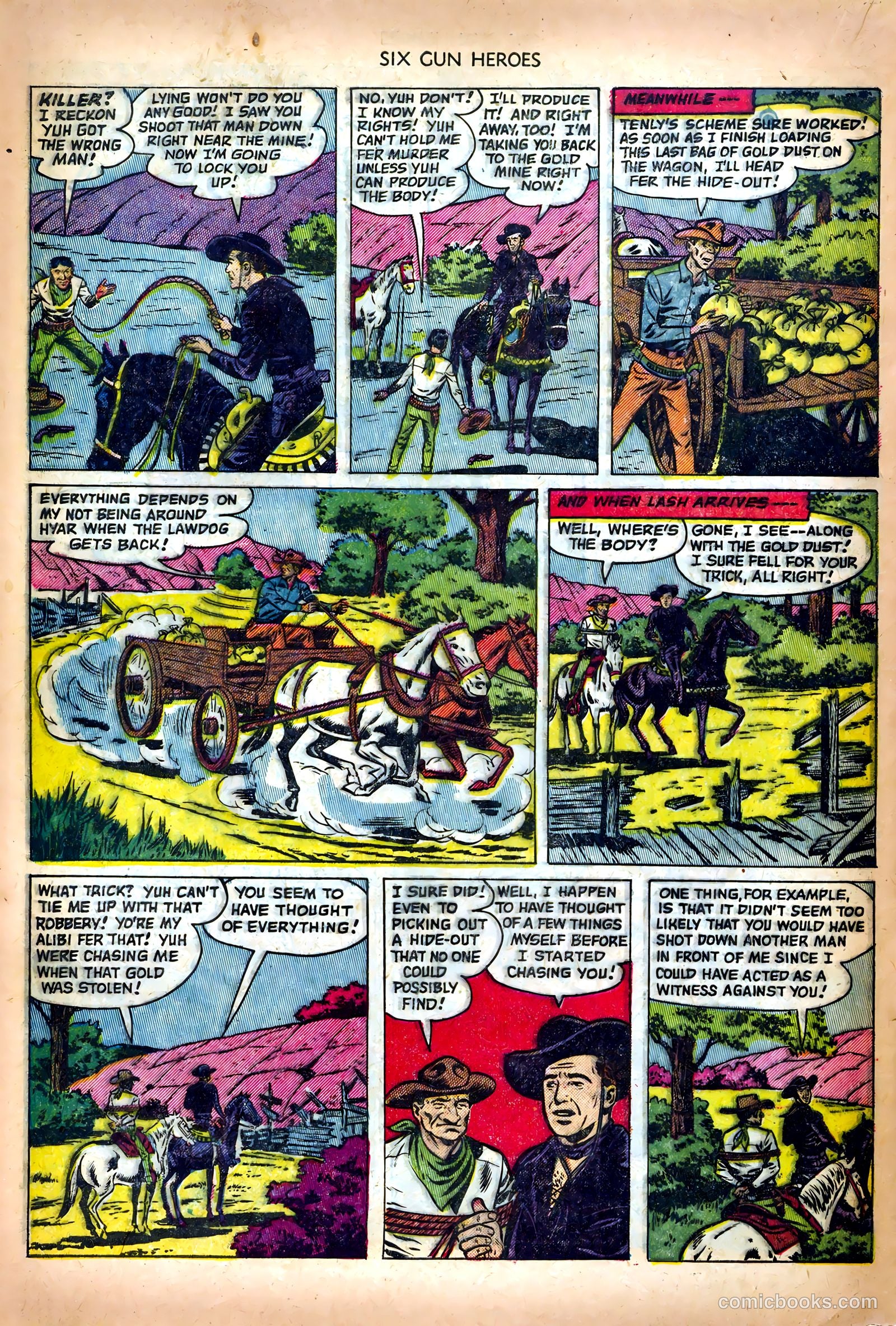 Six-Gun Heroes #14 (1952) — page 22 of 36