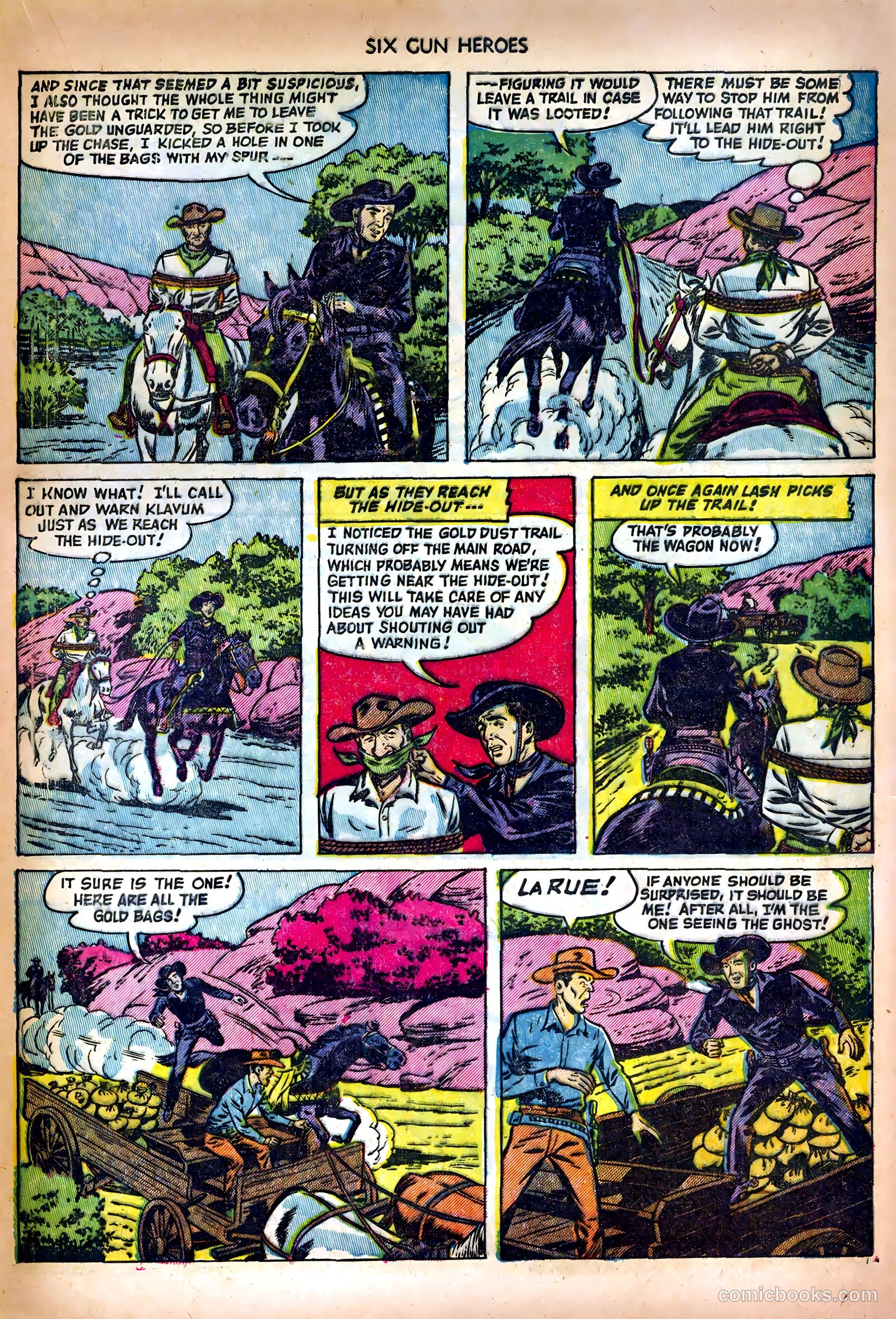 Six-Gun Heroes #14 (1952) — page 23 of 36