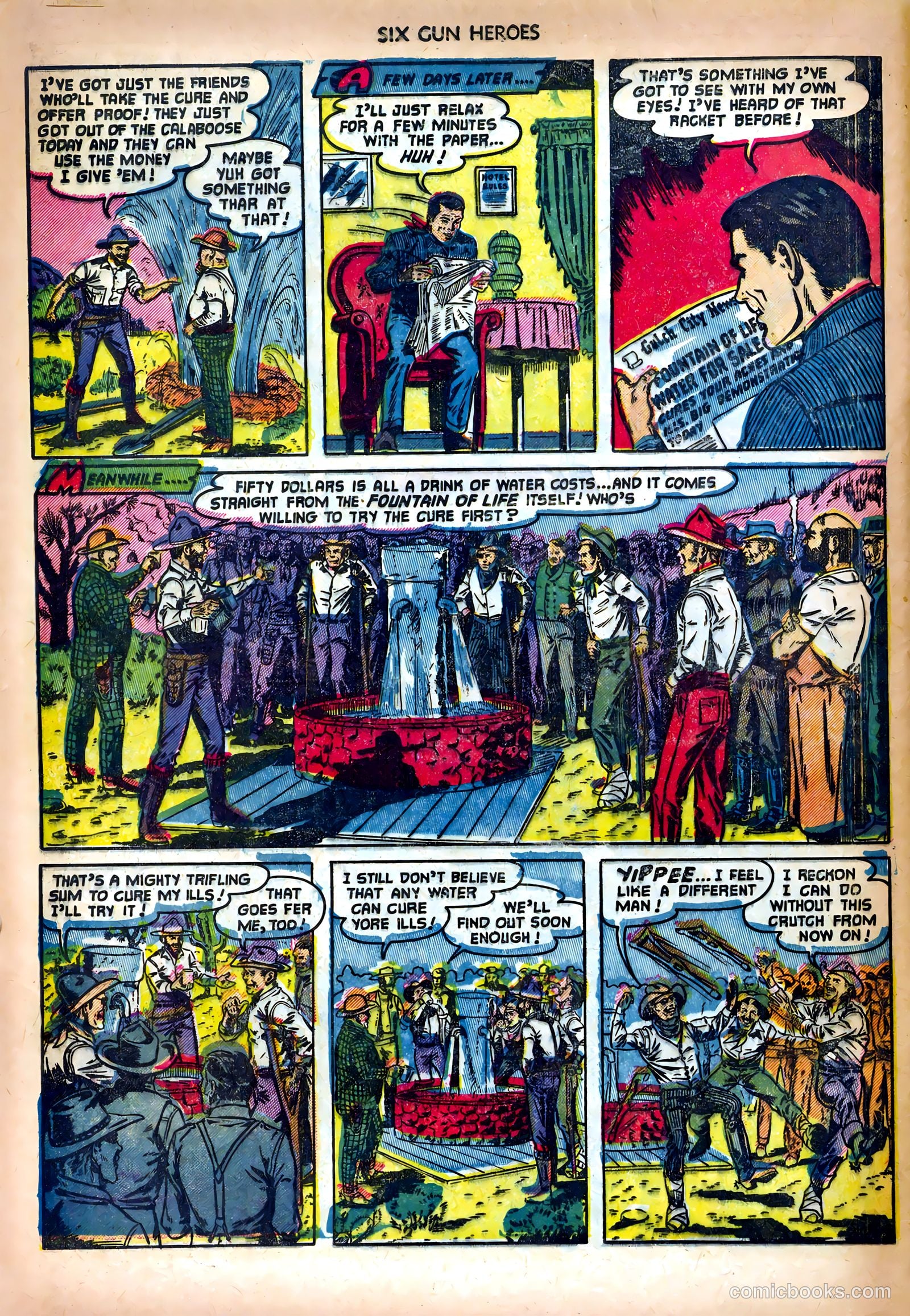 Six-Gun Heroes #14 (1952) — page 30 of 36