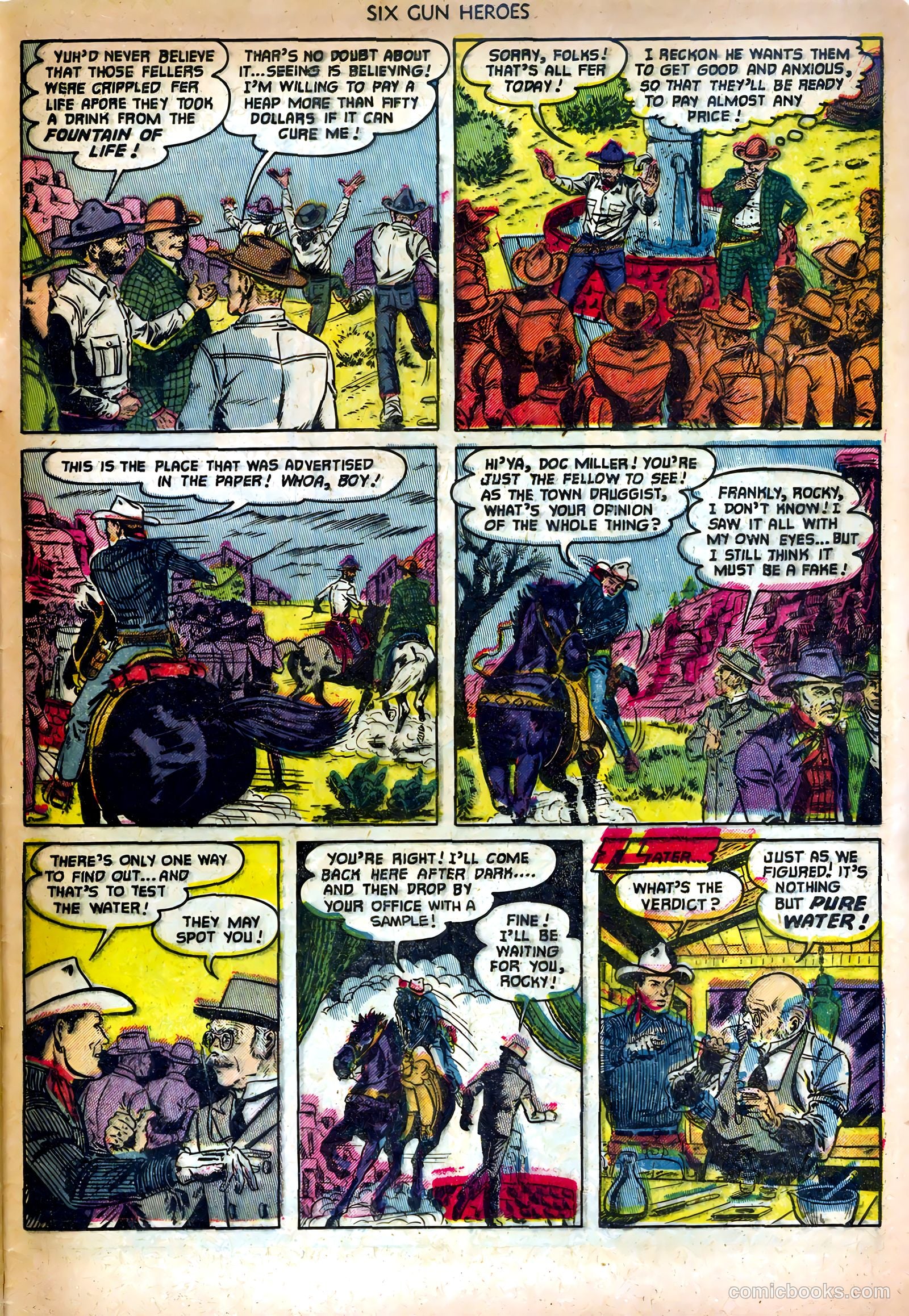 Six-Gun Heroes #14 (1952) — page 31 of 36
