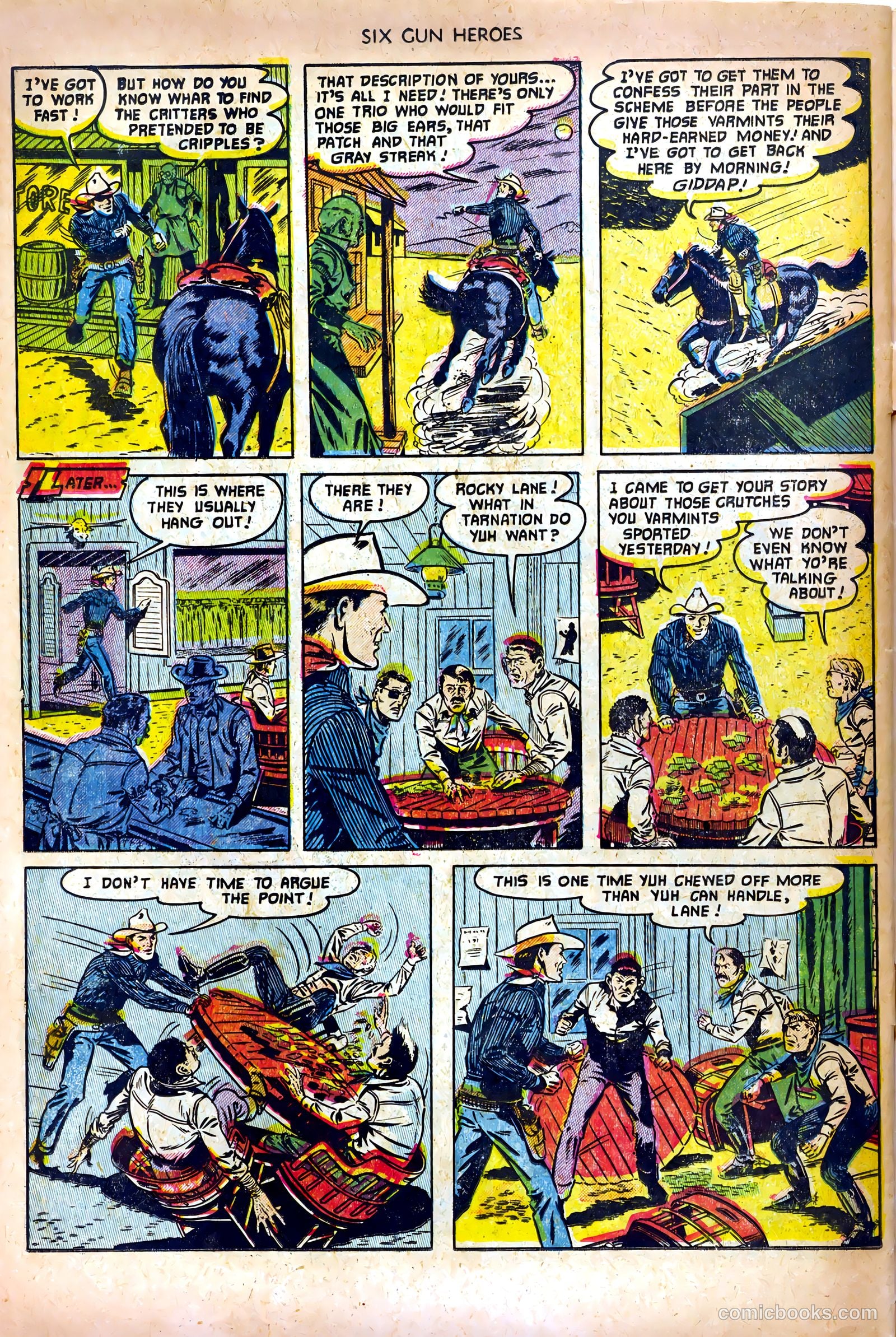 Six-Gun Heroes #14 (1952) — page 32 of 36