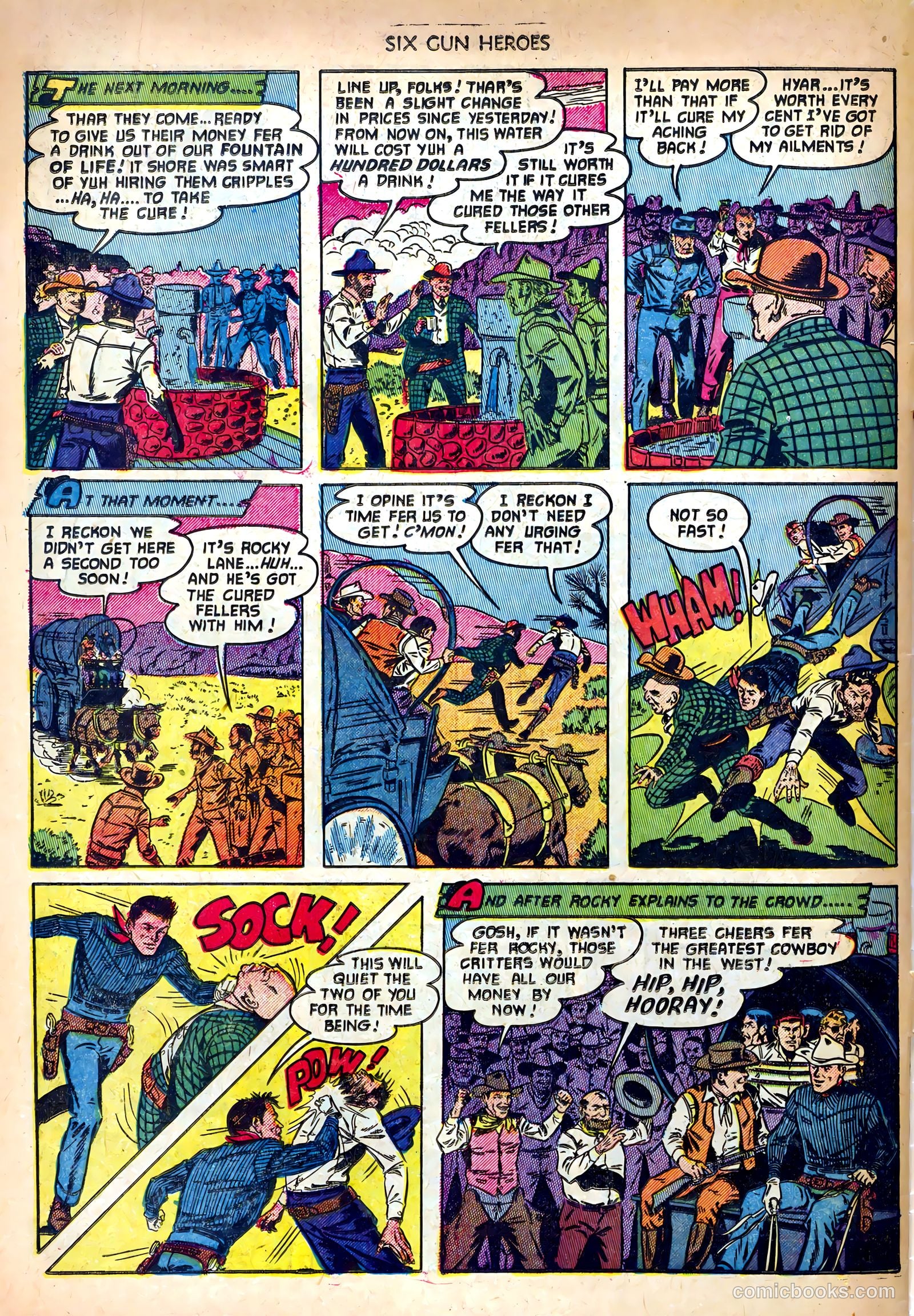 Six-Gun Heroes #14 (1952) — page 34 of 36