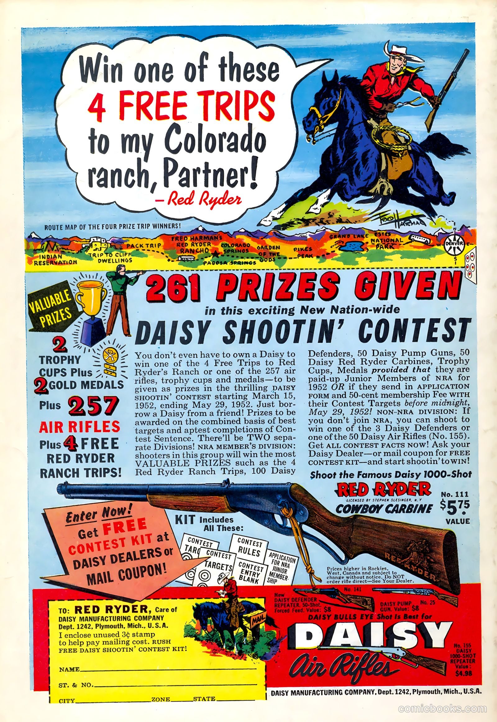 Six-Gun Heroes #14 (1952) — page 36 of 36