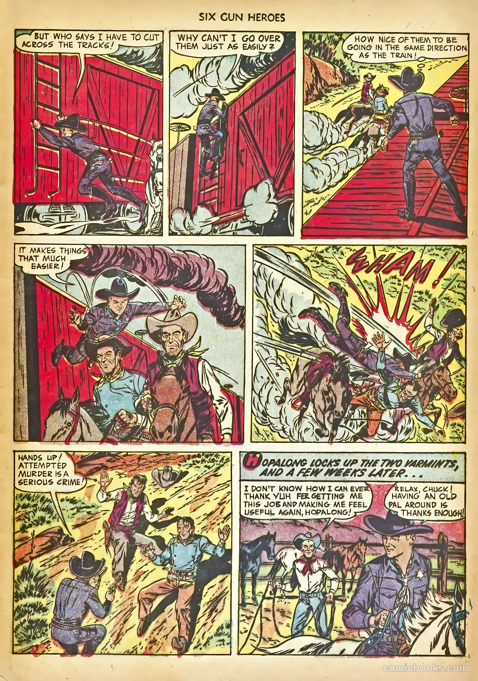 Six-Gun Heroes #15 (1952) — page 7 of 36