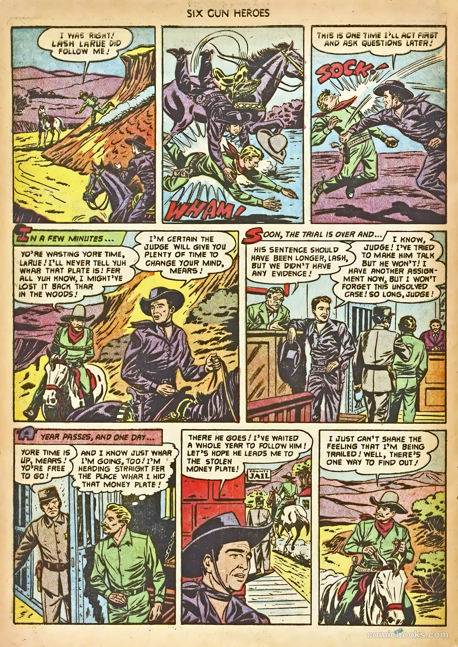 Six-Gun Heroes #15 (1952) — page 20 of 36