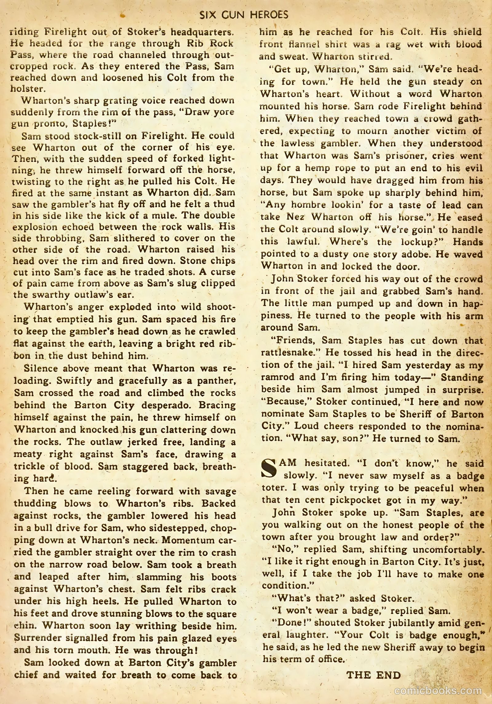 Six-Gun Heroes #15 (1952) — page 26 of 36