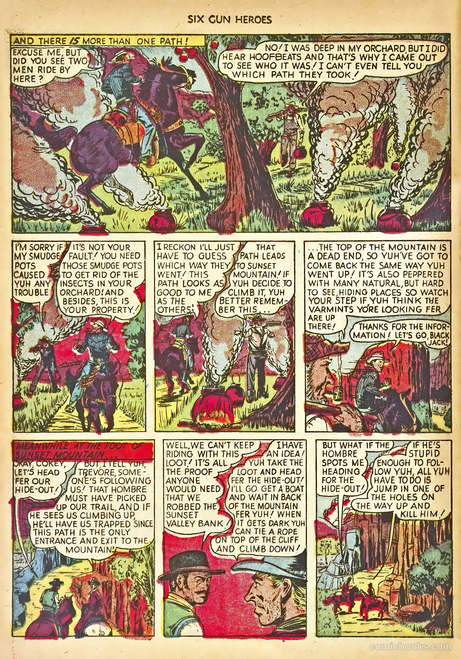 Six-Gun Heroes #15 (1952) — page 30 of 36