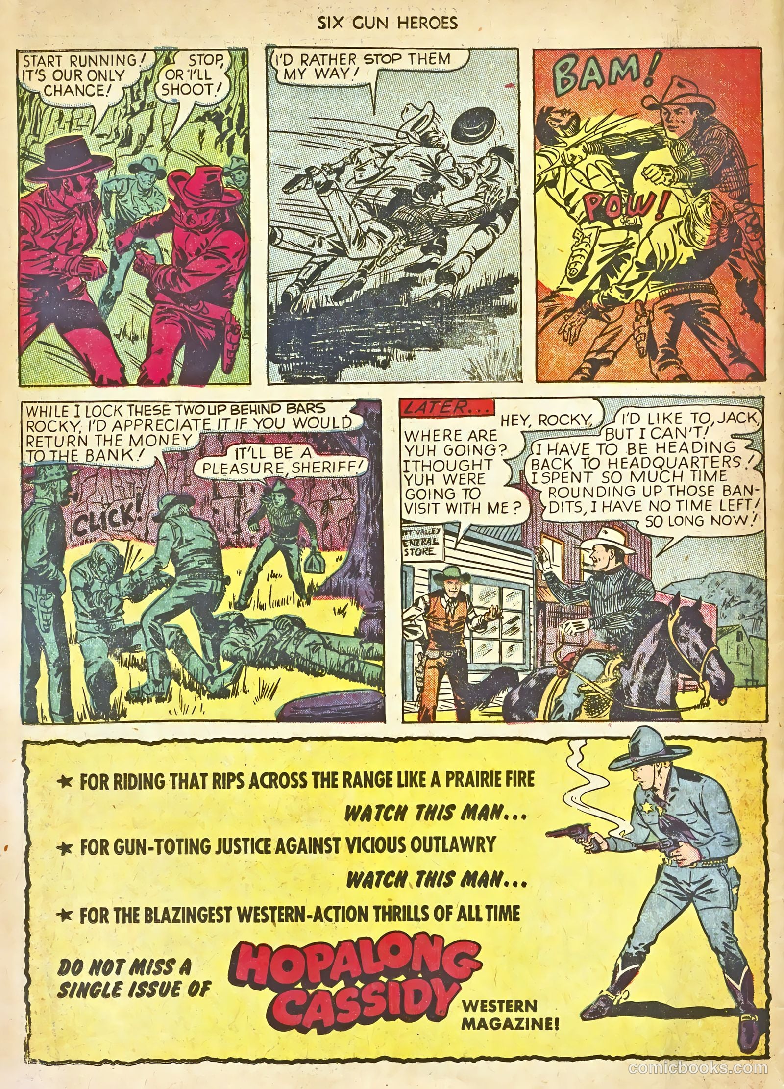 Six-Gun Heroes #15 (1952) — page 34 of 36