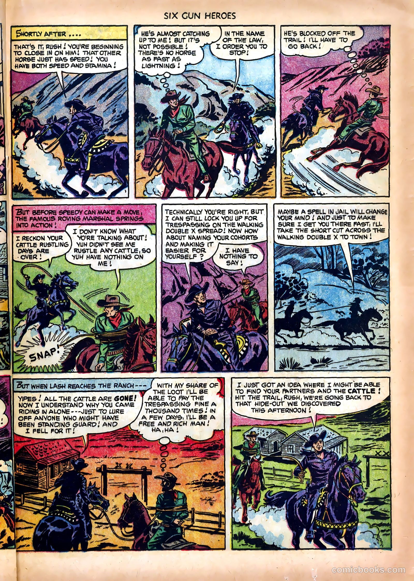 Six-Gun Heroes #16 (1952) — page 21 of 36