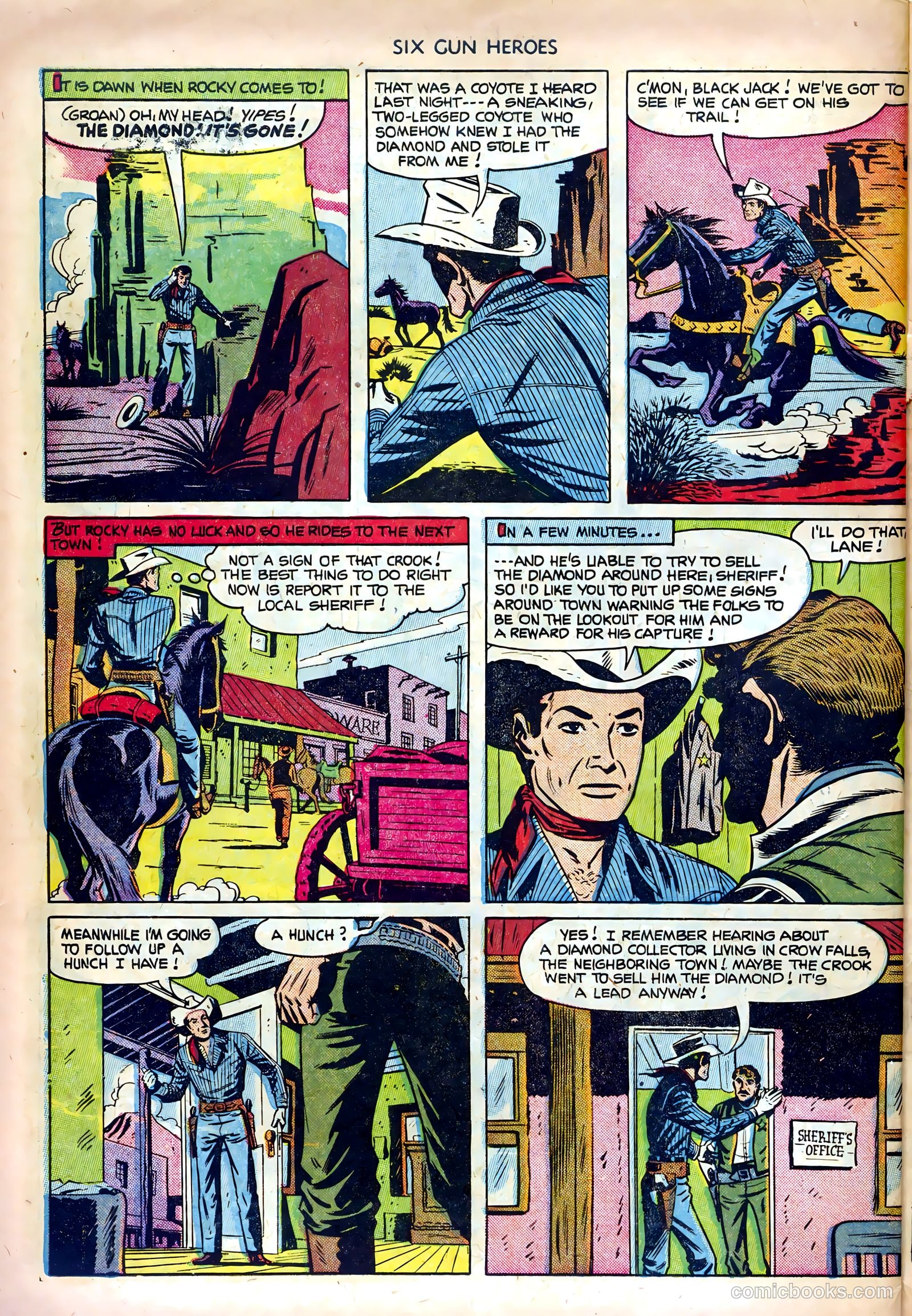 Six-Gun Heroes #16 (1952) — page 30 of 36