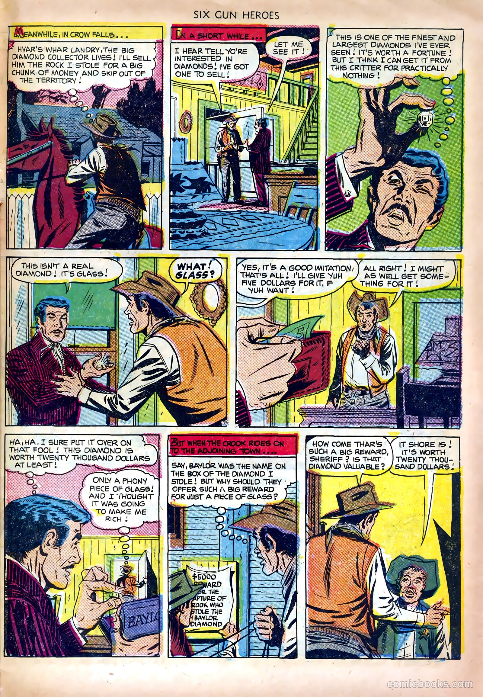 Six-Gun Heroes #16 (1952) — page 31 of 36