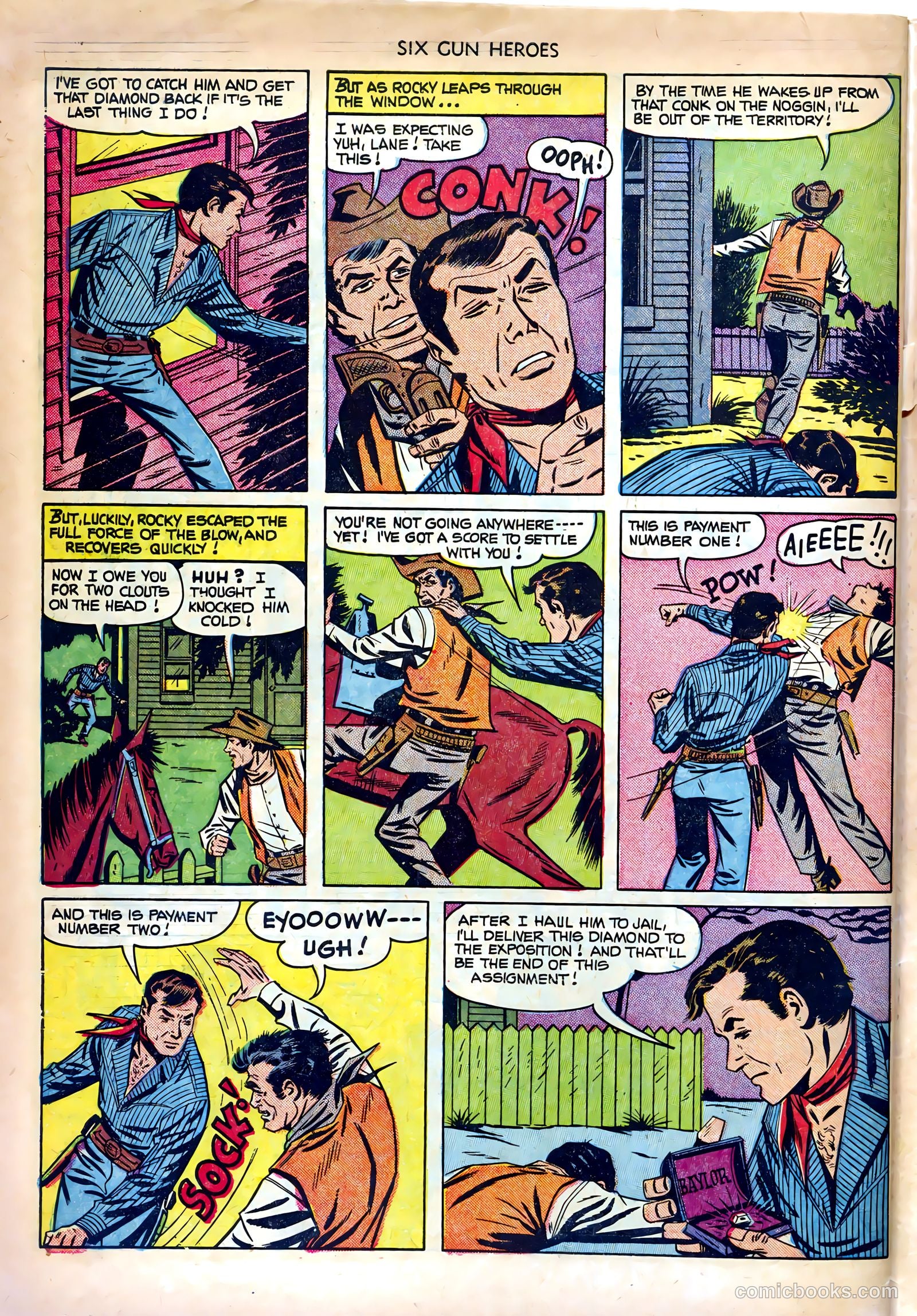 Six-Gun Heroes #16 (1952) — page 34 of 36