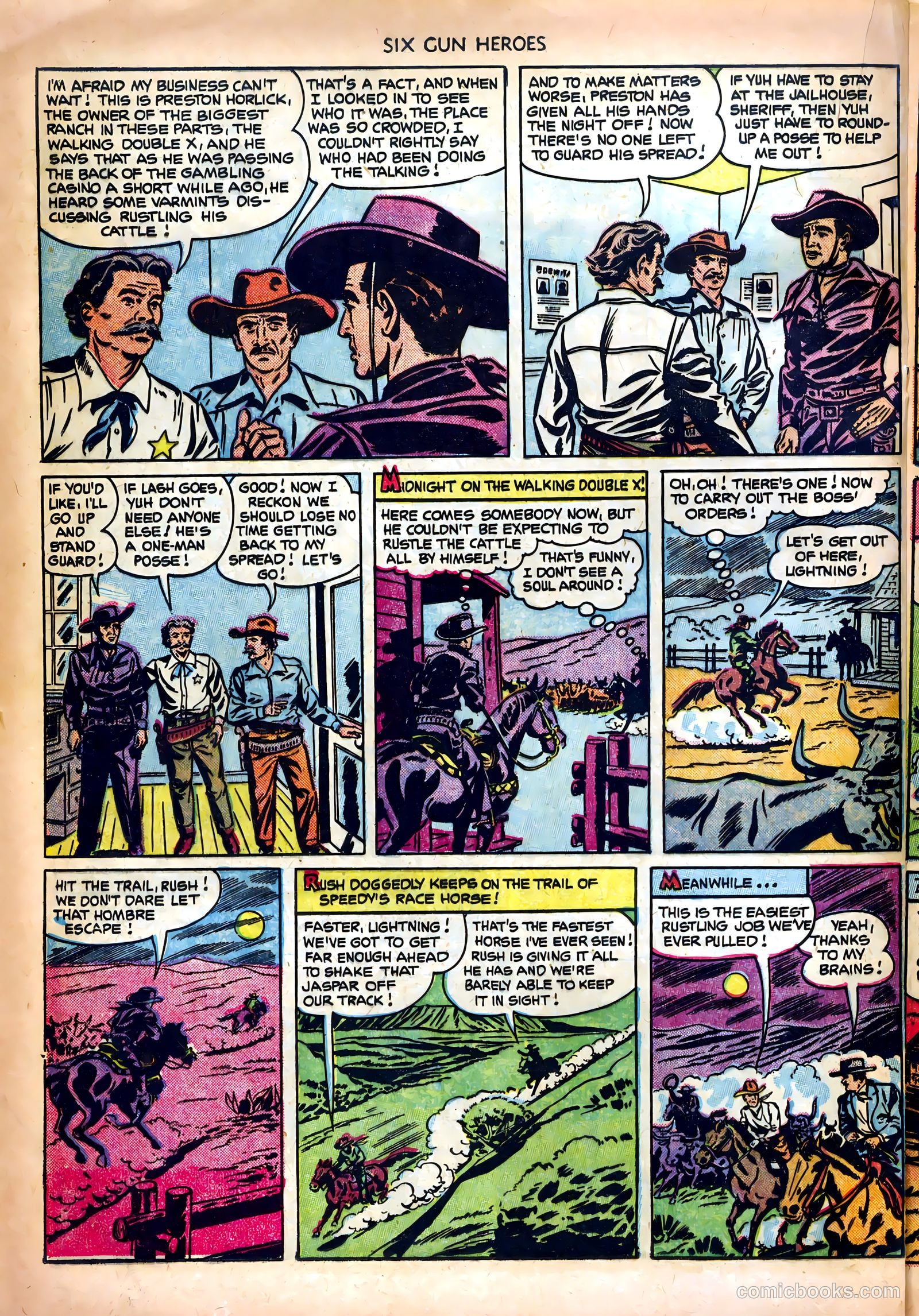 Six-Gun Heroes #16 (1952) — page 20 of 36