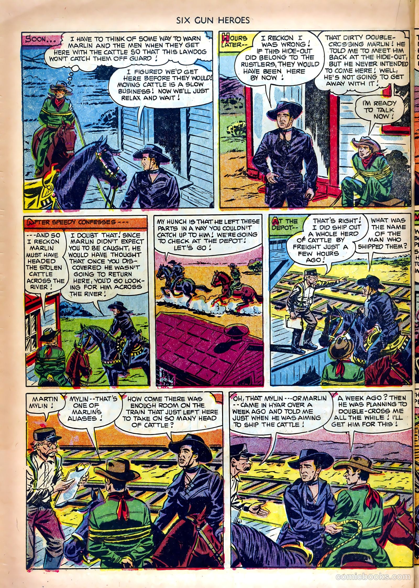Six-Gun Heroes #16 (1952) — page 22 of 36