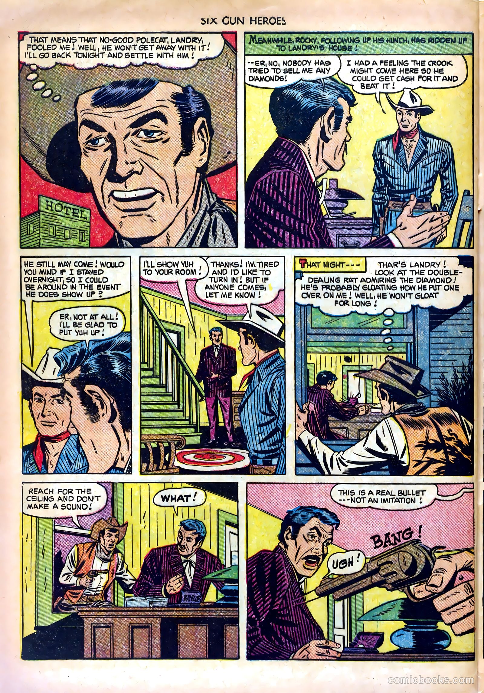 Six-Gun Heroes #16 (1952) — page 32 of 36