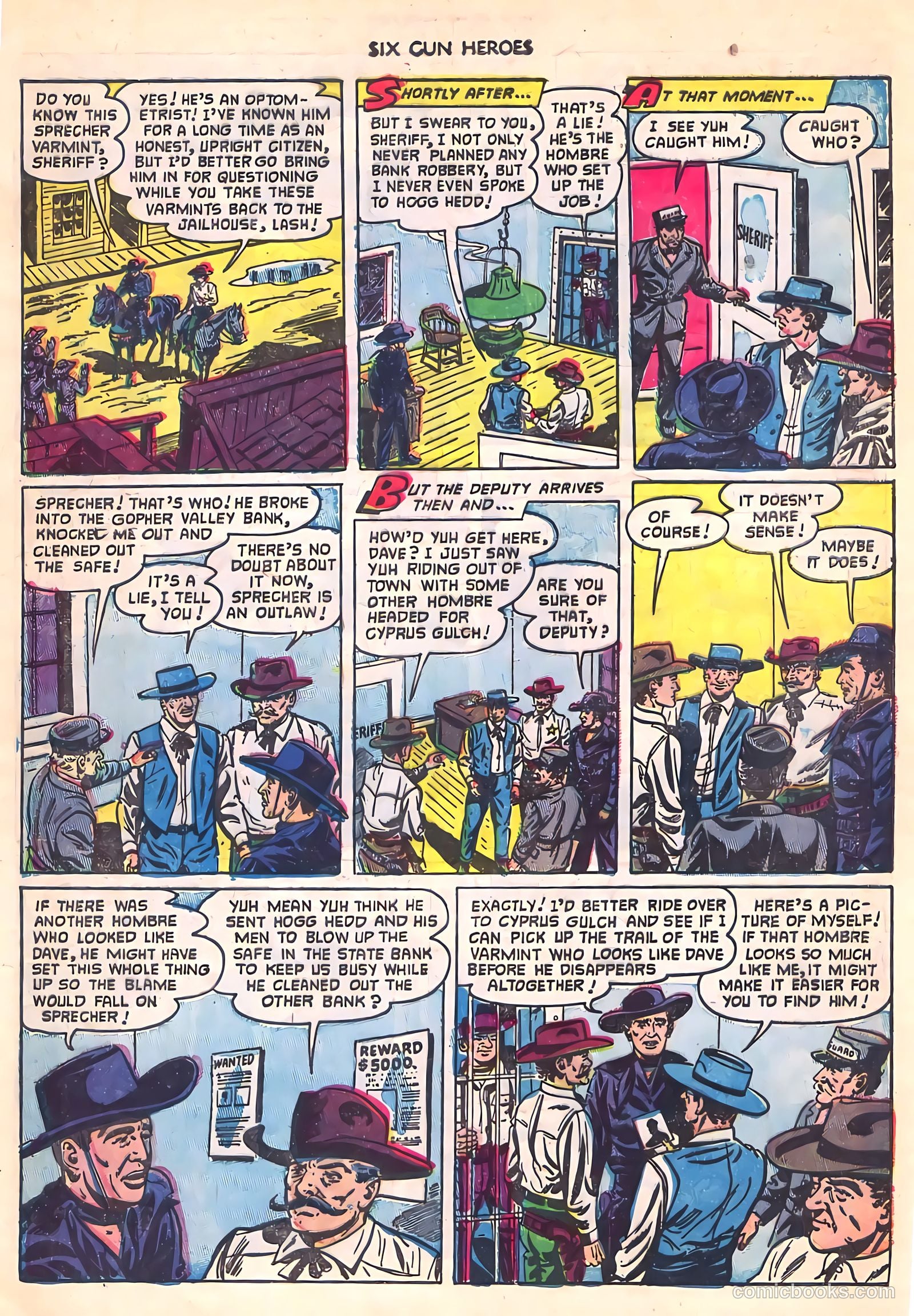Six-Gun Heroes #17 (1952) — page 22 of 36