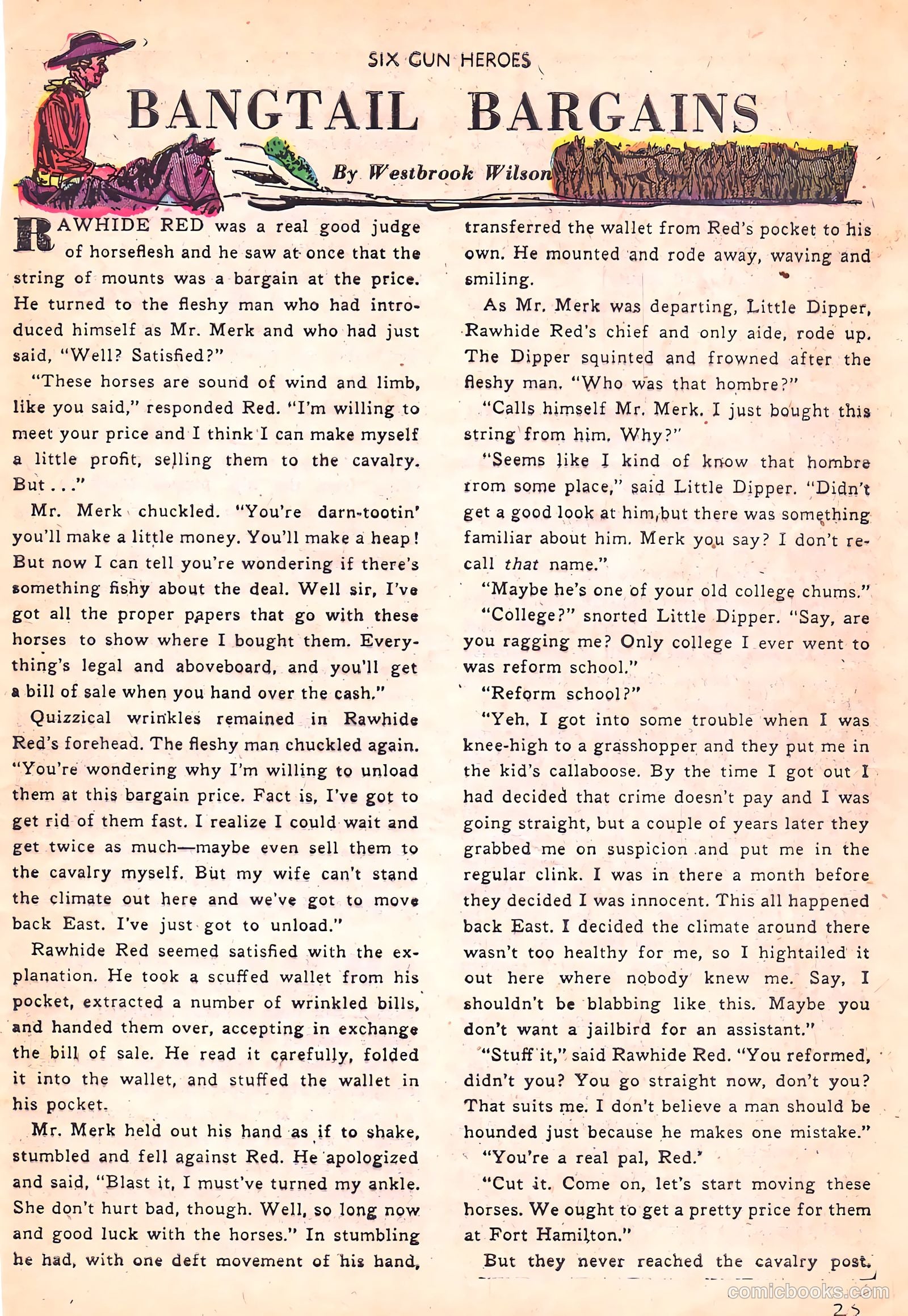 Six-Gun Heroes #17 (1952) — page 25 of 36