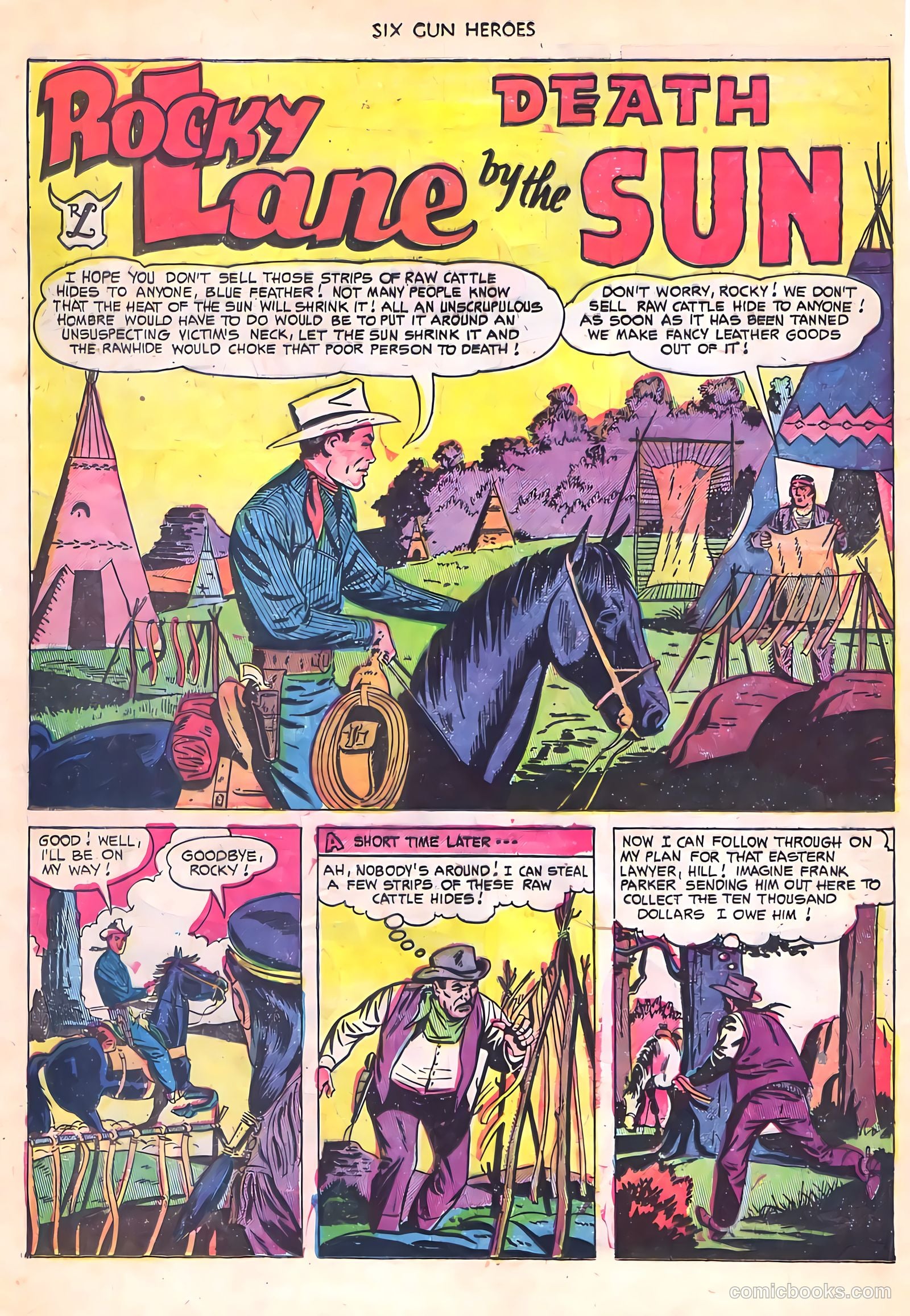 Six-Gun Heroes #17 (1952) — page 28 of 36