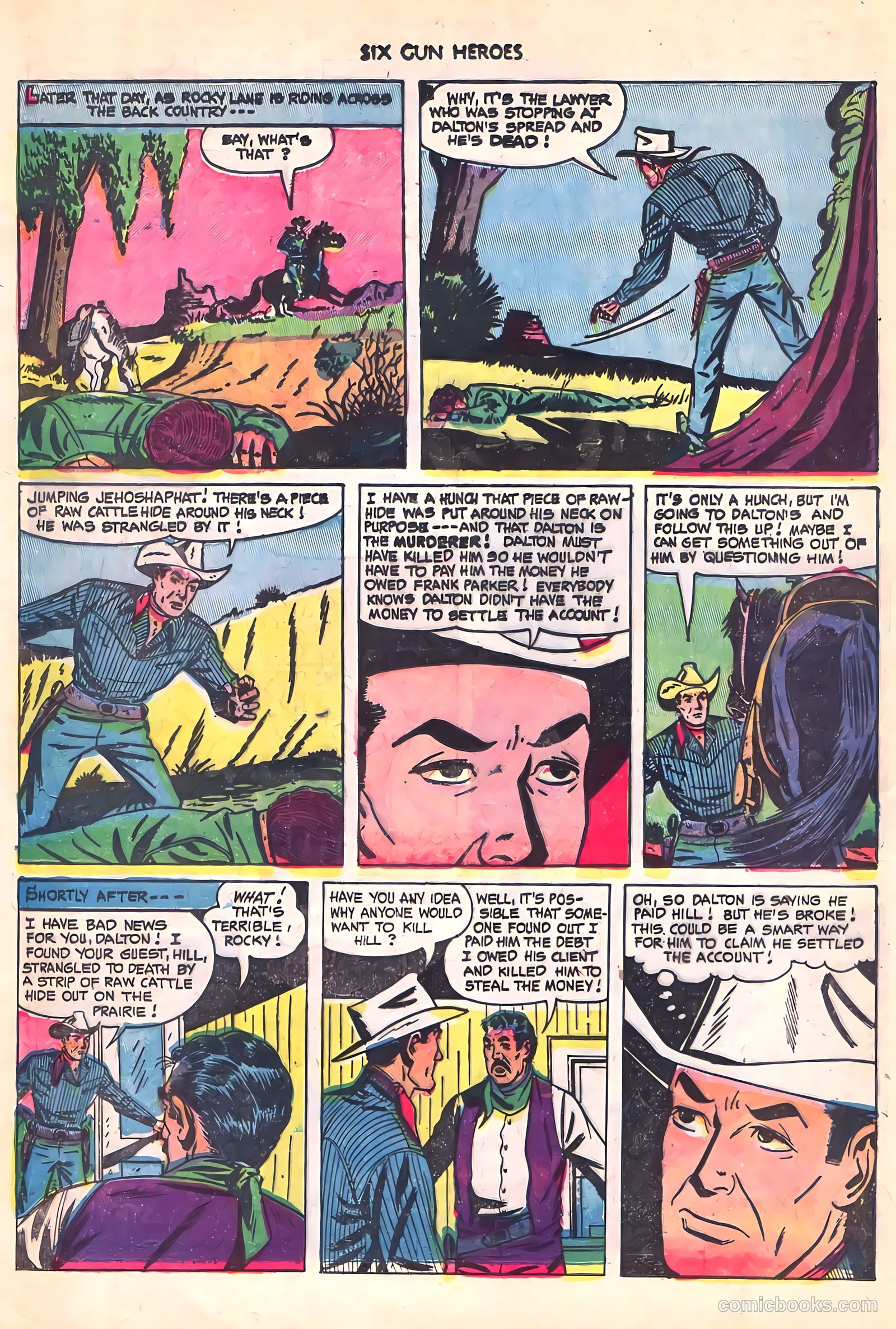 Six-Gun Heroes #17 (1952) — page 30 of 36