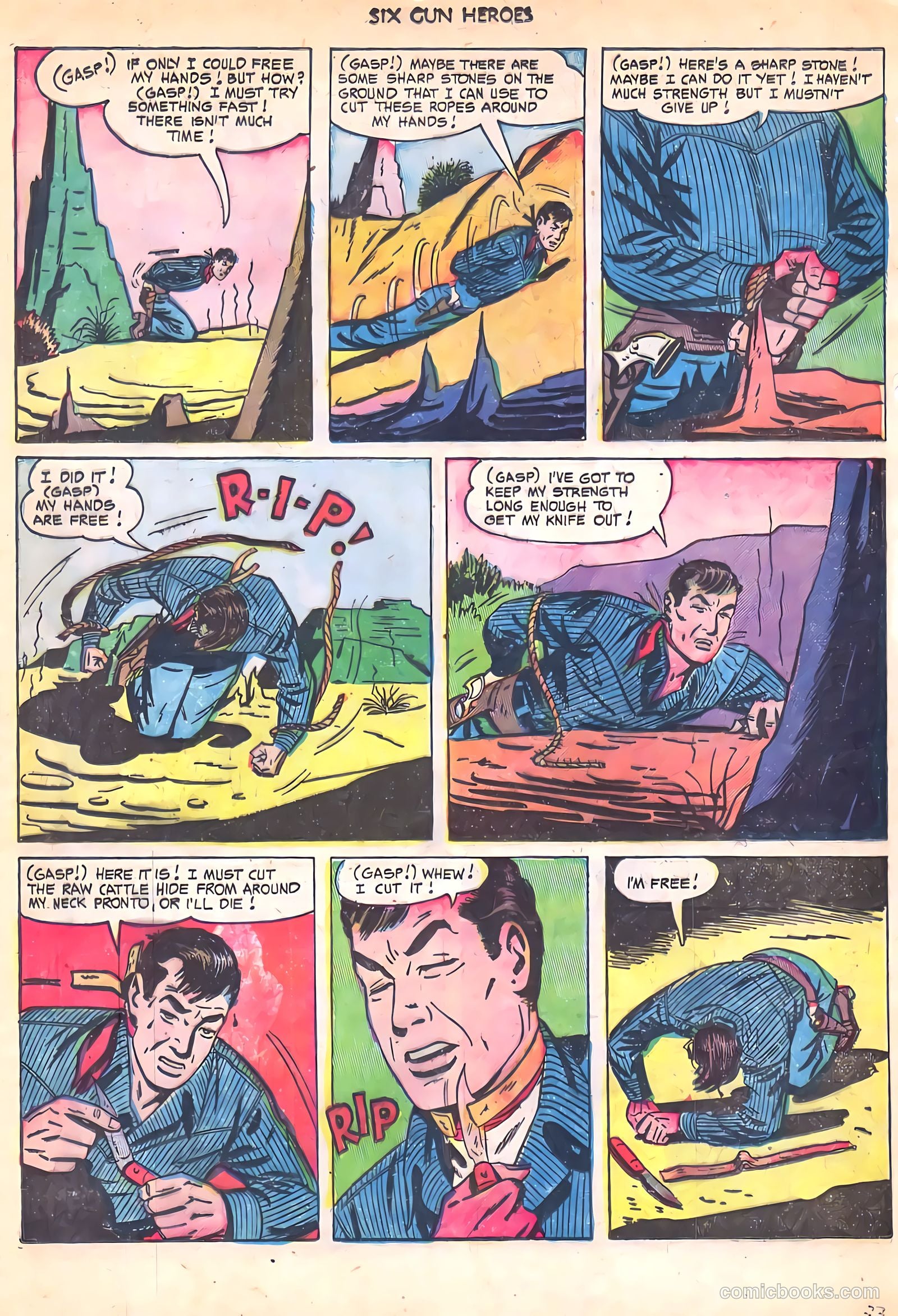 Six-Gun Heroes #17 (1952) — page 33 of 36