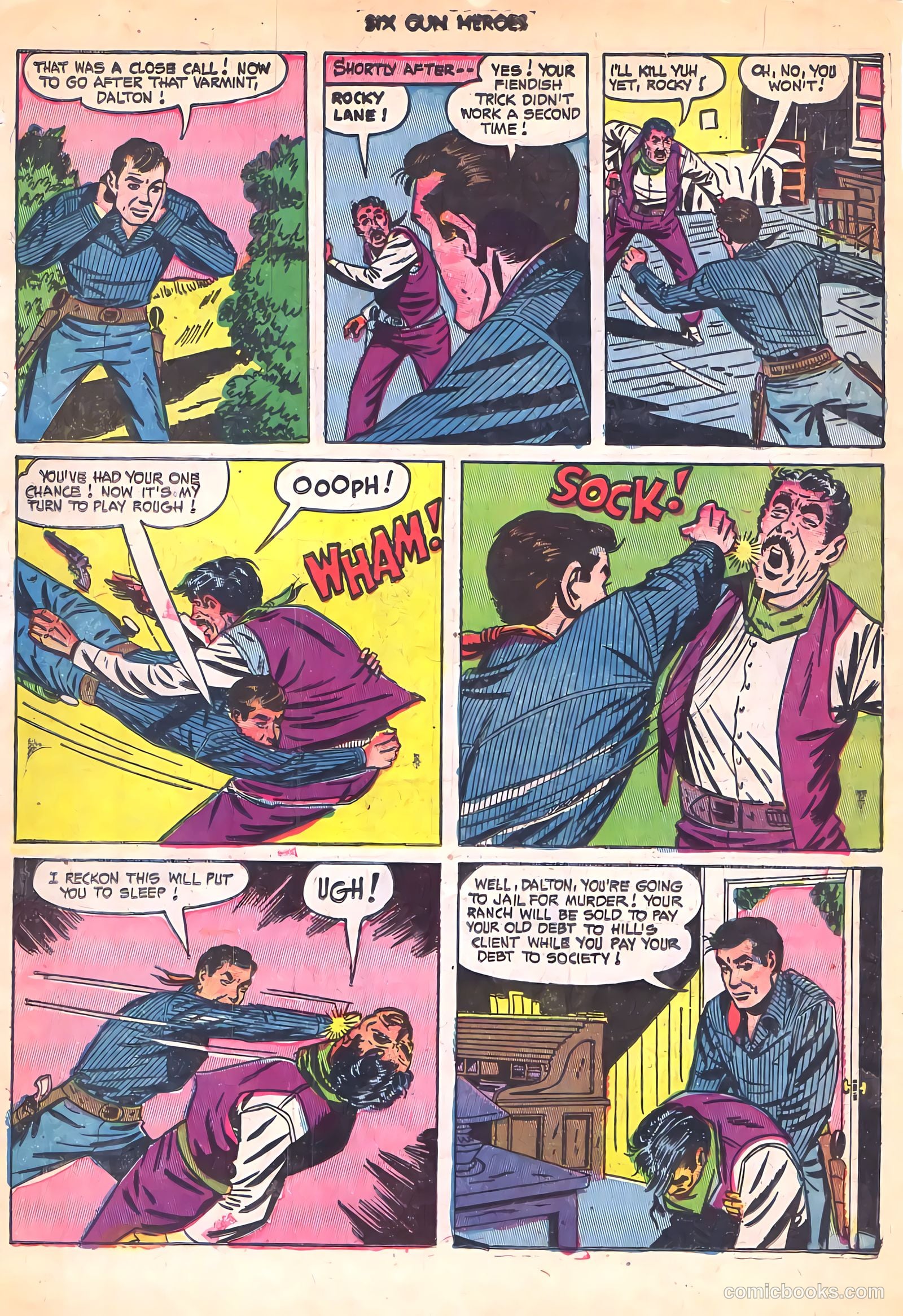 Six-Gun Heroes #17 (1952) — page 34 of 36