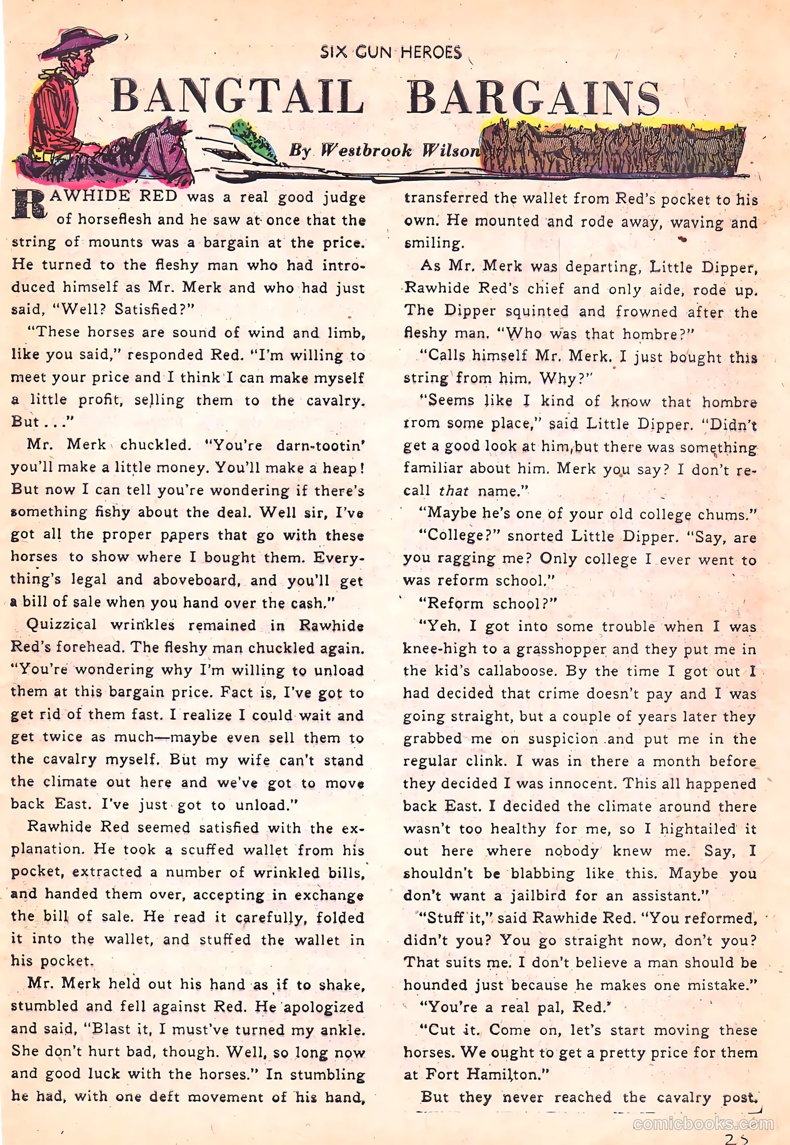 Six-Gun Heroes #17 (1952) — page 25 of 36