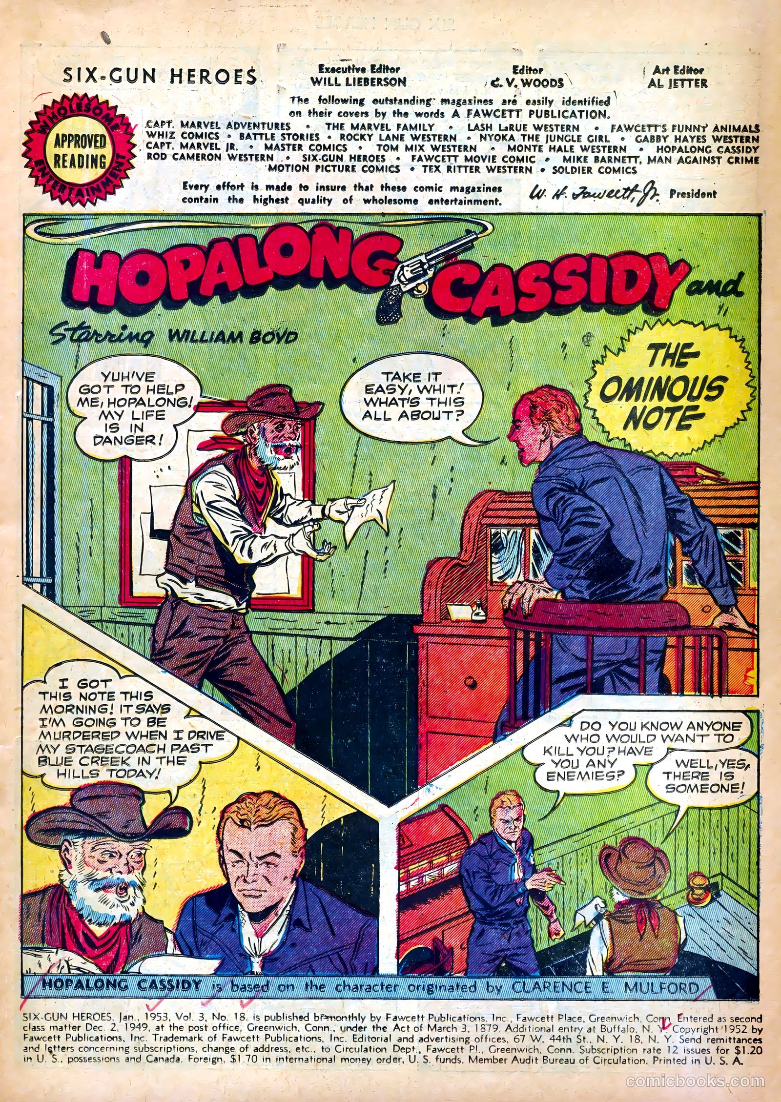 Six-Gun Heroes #18 (1953) — page 3 of 36