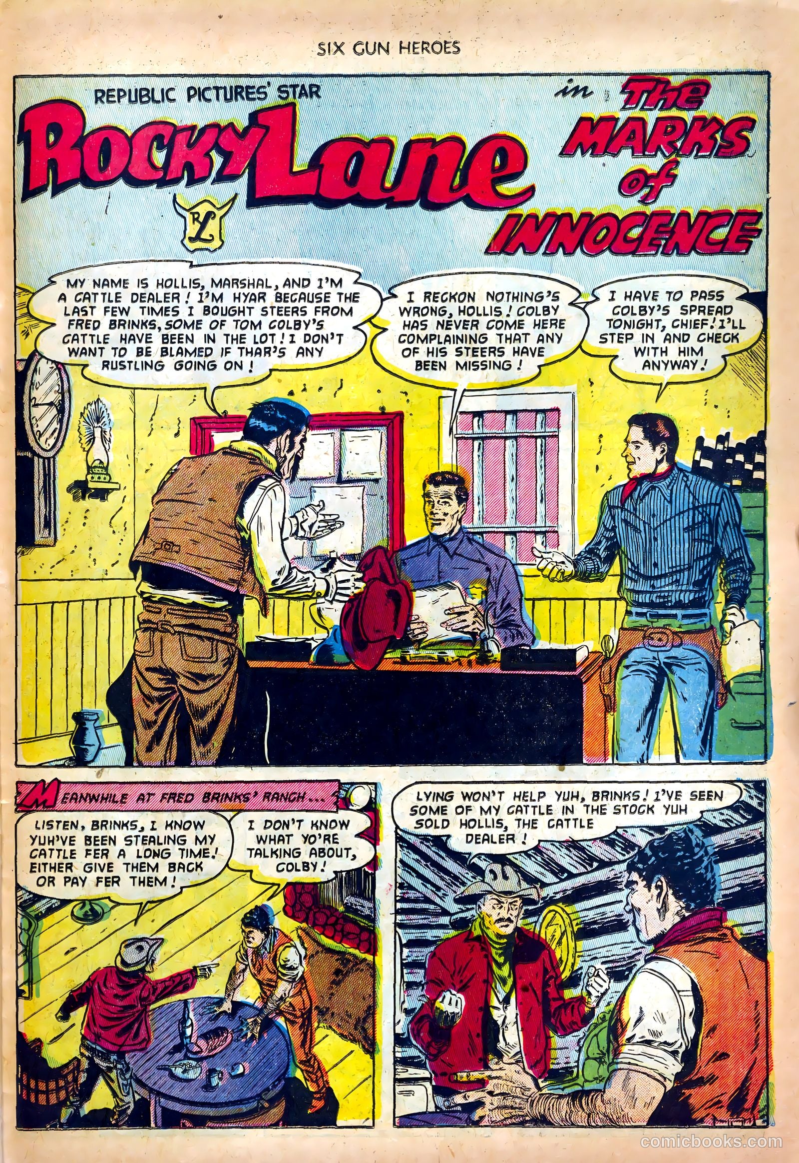 Six-Gun Heroes #18 (1953) — page 27 of 36