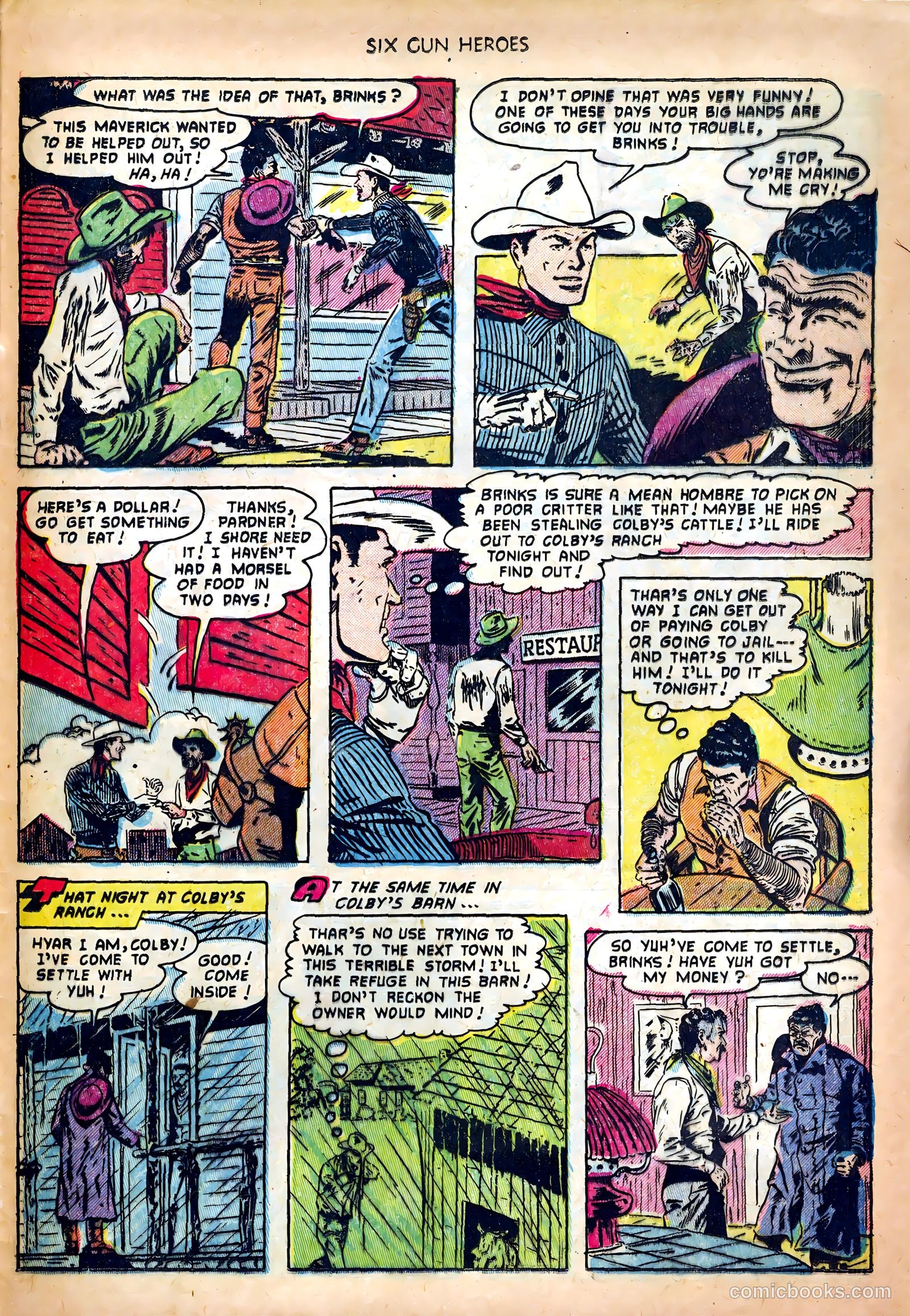 Six-Gun Heroes #18 (1953) — page 29 of 36