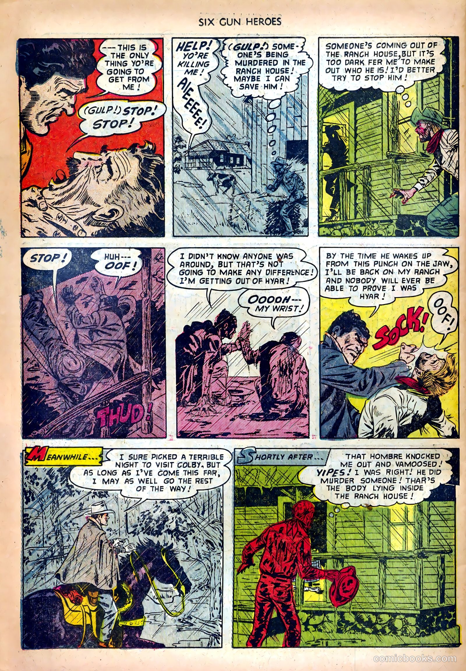 Six-Gun Heroes #18 (1953) — page 30 of 36