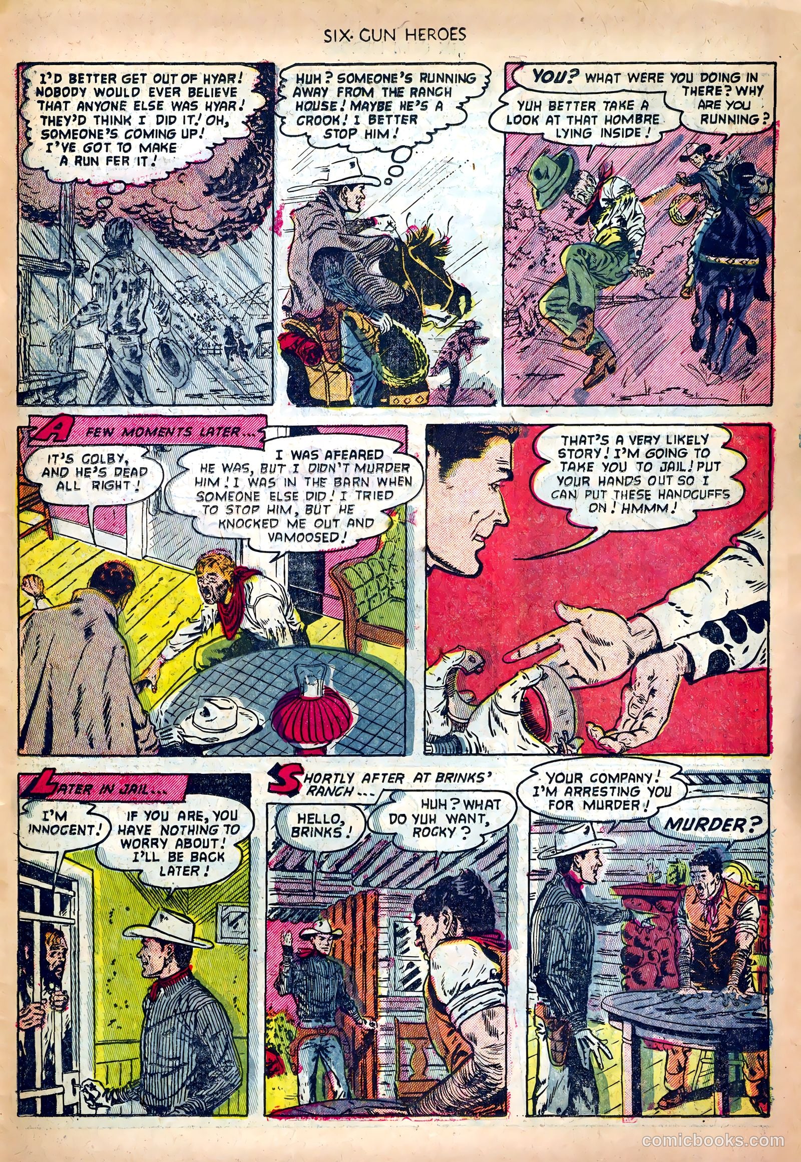 Six-Gun Heroes #18 (1953) — page 31 of 36