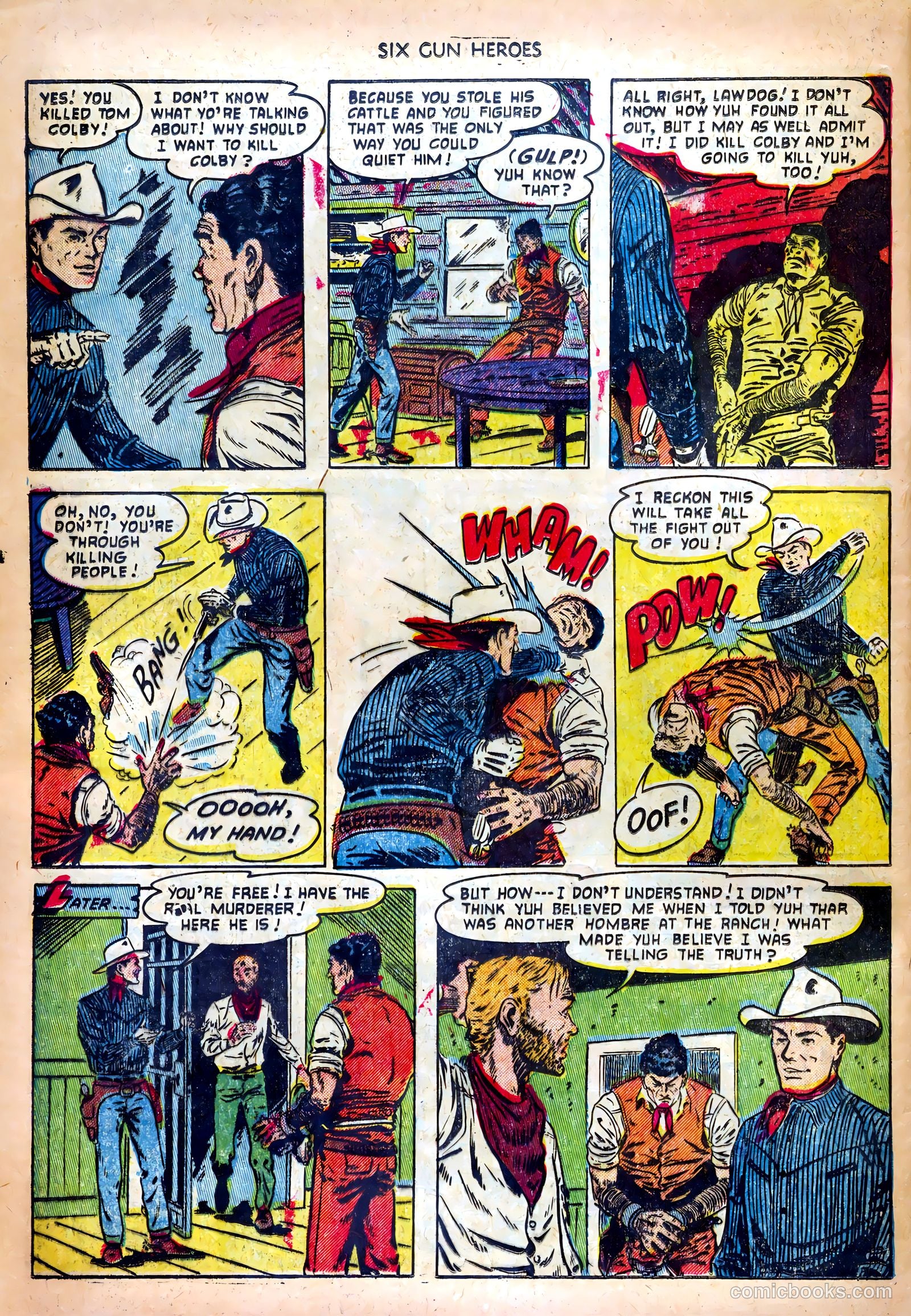 Six-Gun Heroes #18 (1953) — page 32 of 36