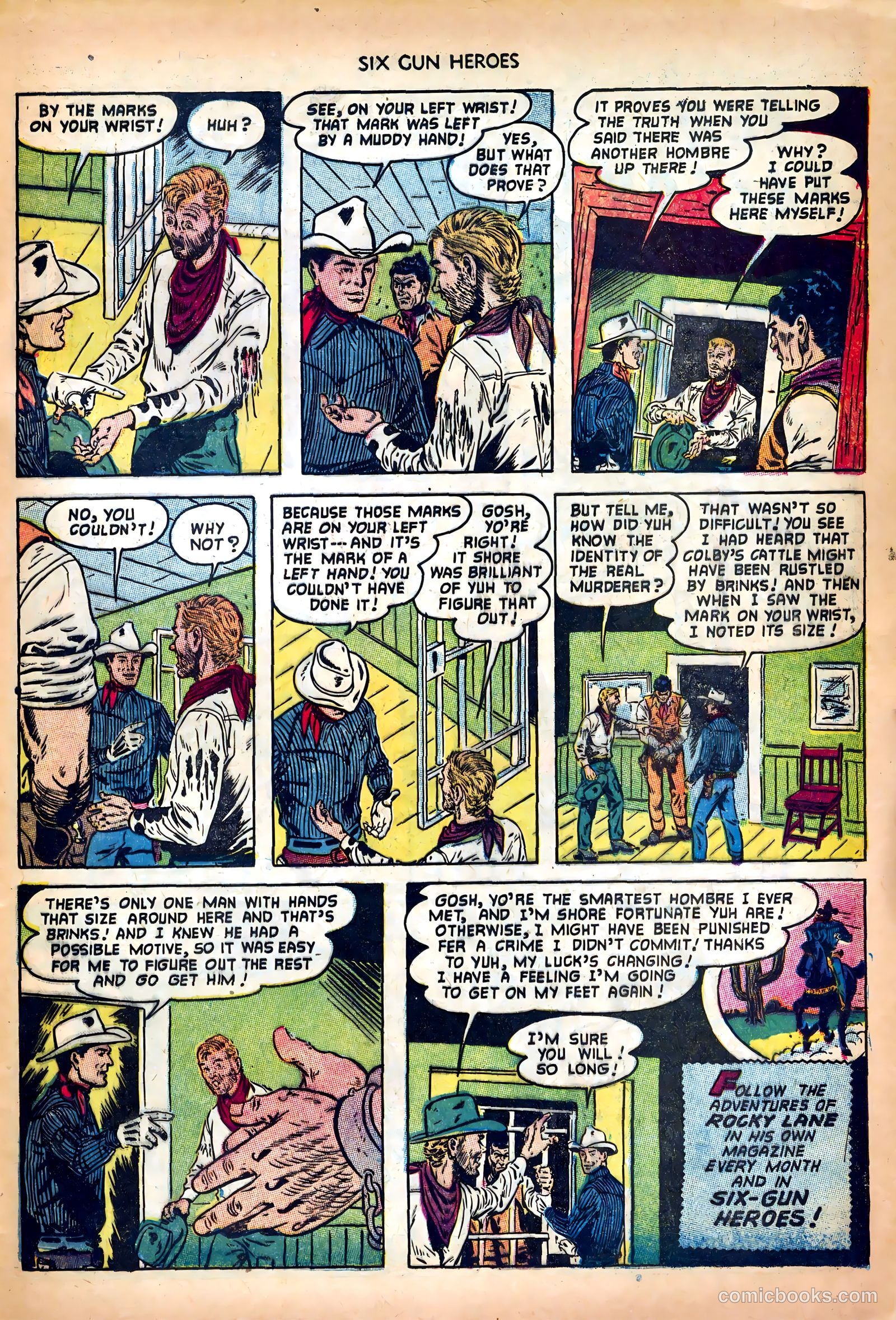 Six-Gun Heroes #18 (1953) — page 33 of 36