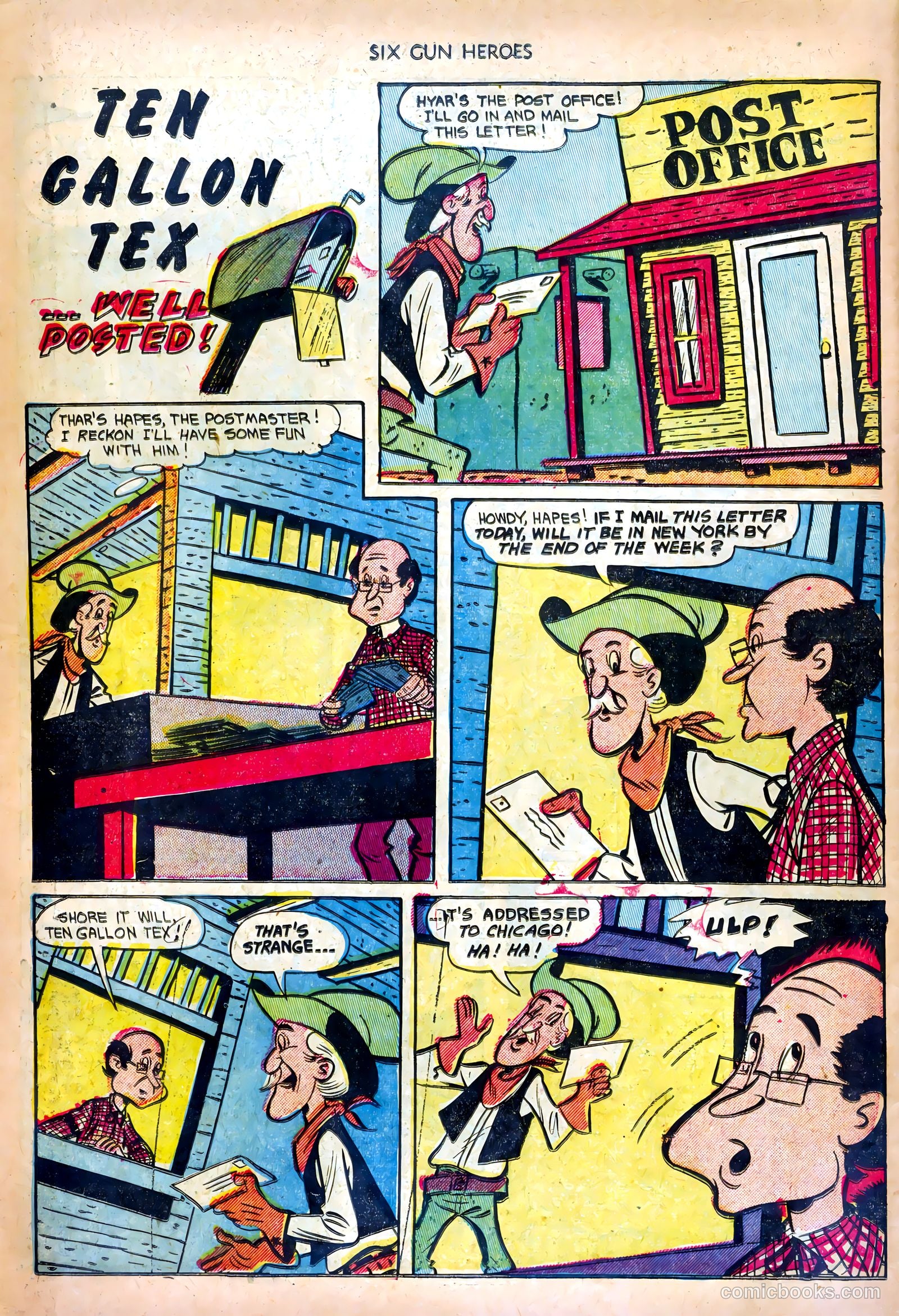 Six-Gun Heroes #18 (1953) — page 34 of 36