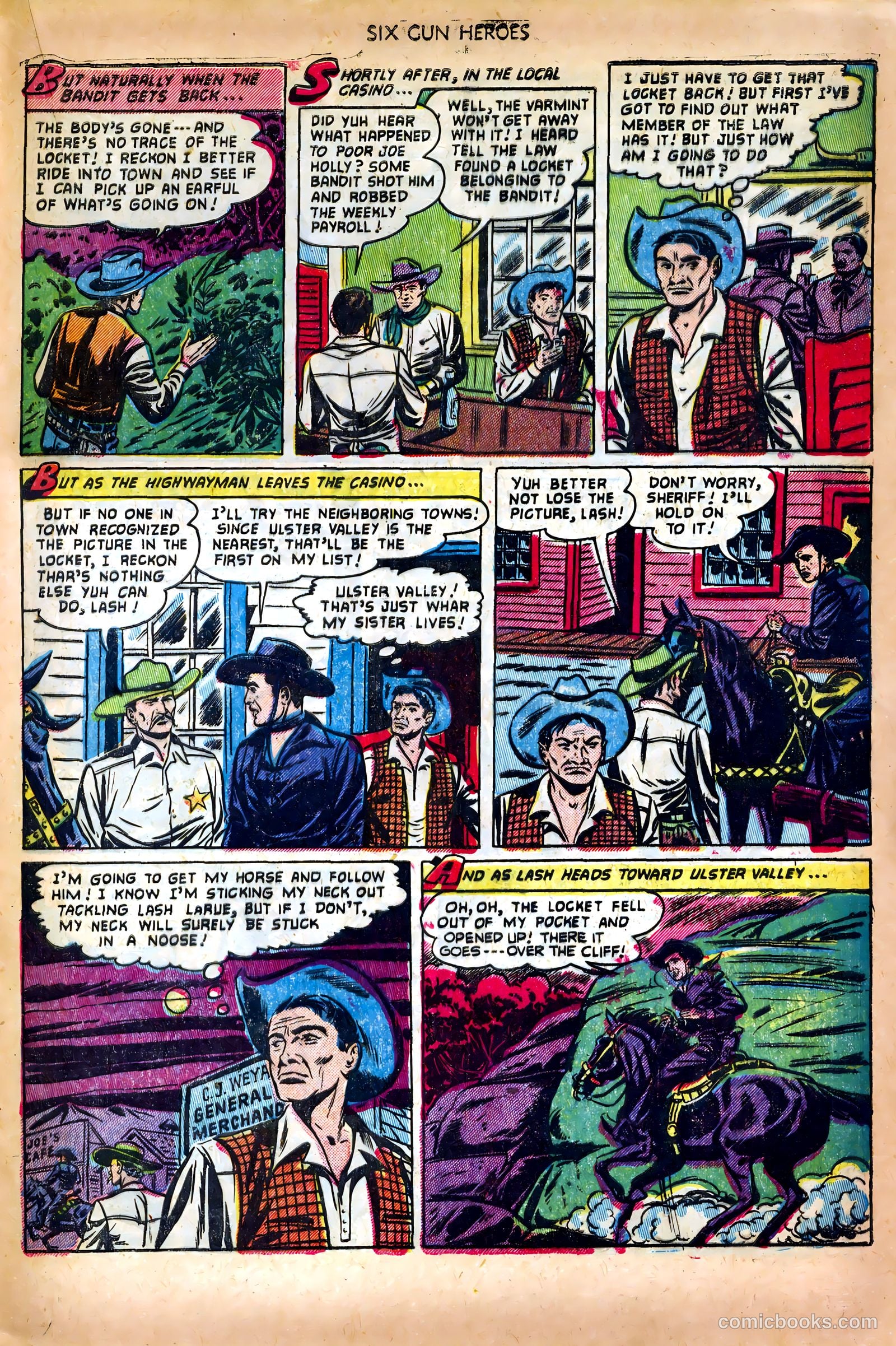 Six-Gun Heroes #18 (1951) — page 21 of 36