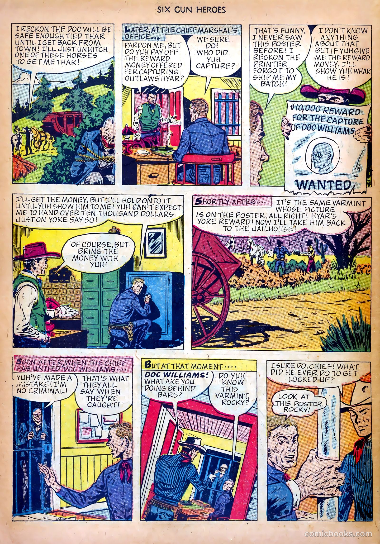 Six-Gun Heroes #19 (1953) — page 30 of 36