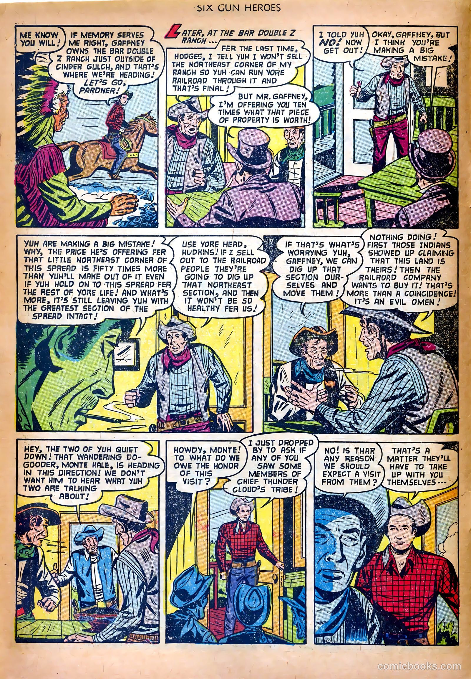Six-Gun Heroes #19 (1953) — page 10 of 36
