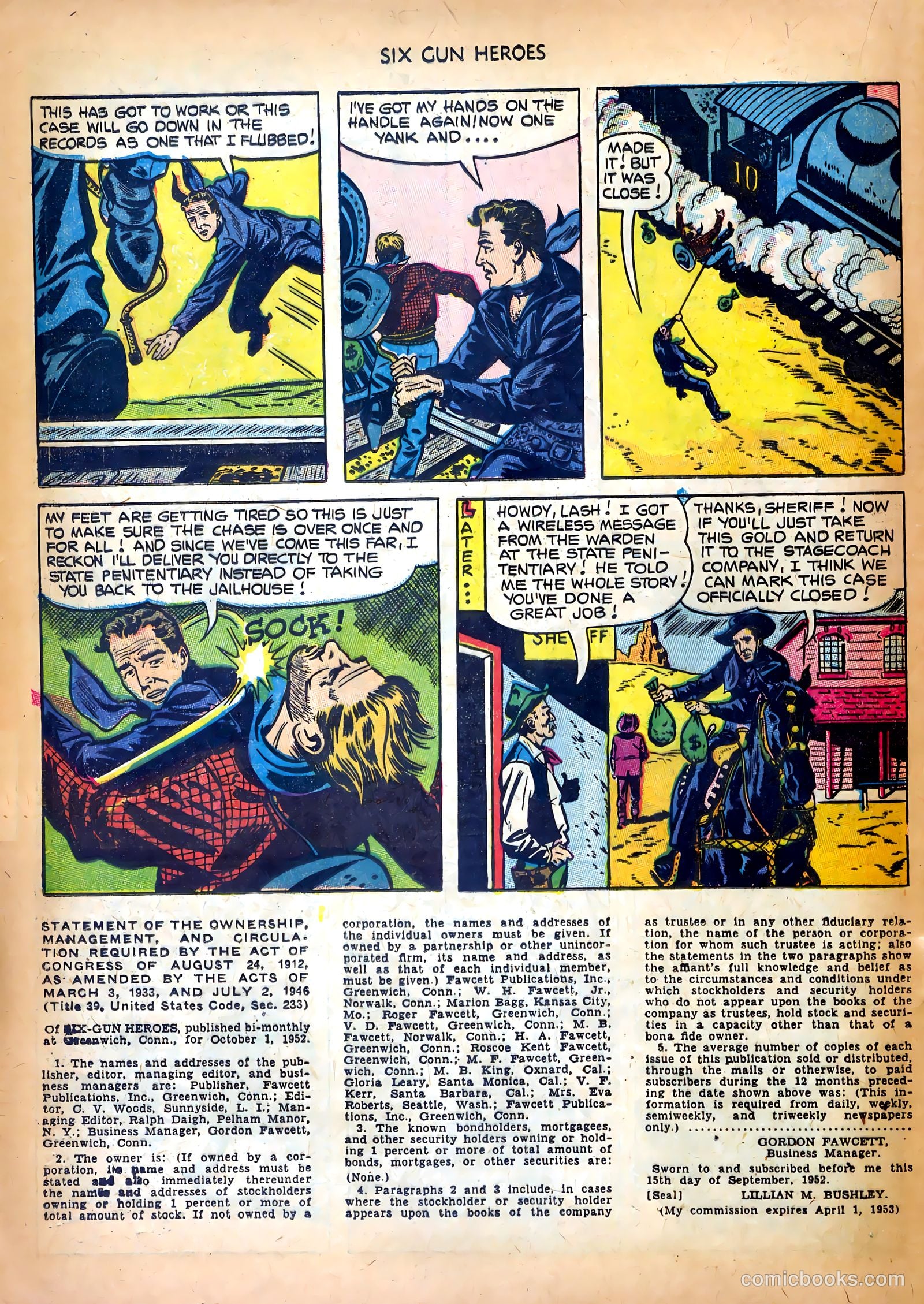 Six-Gun Heroes #19 (1953) — page 20 of 36