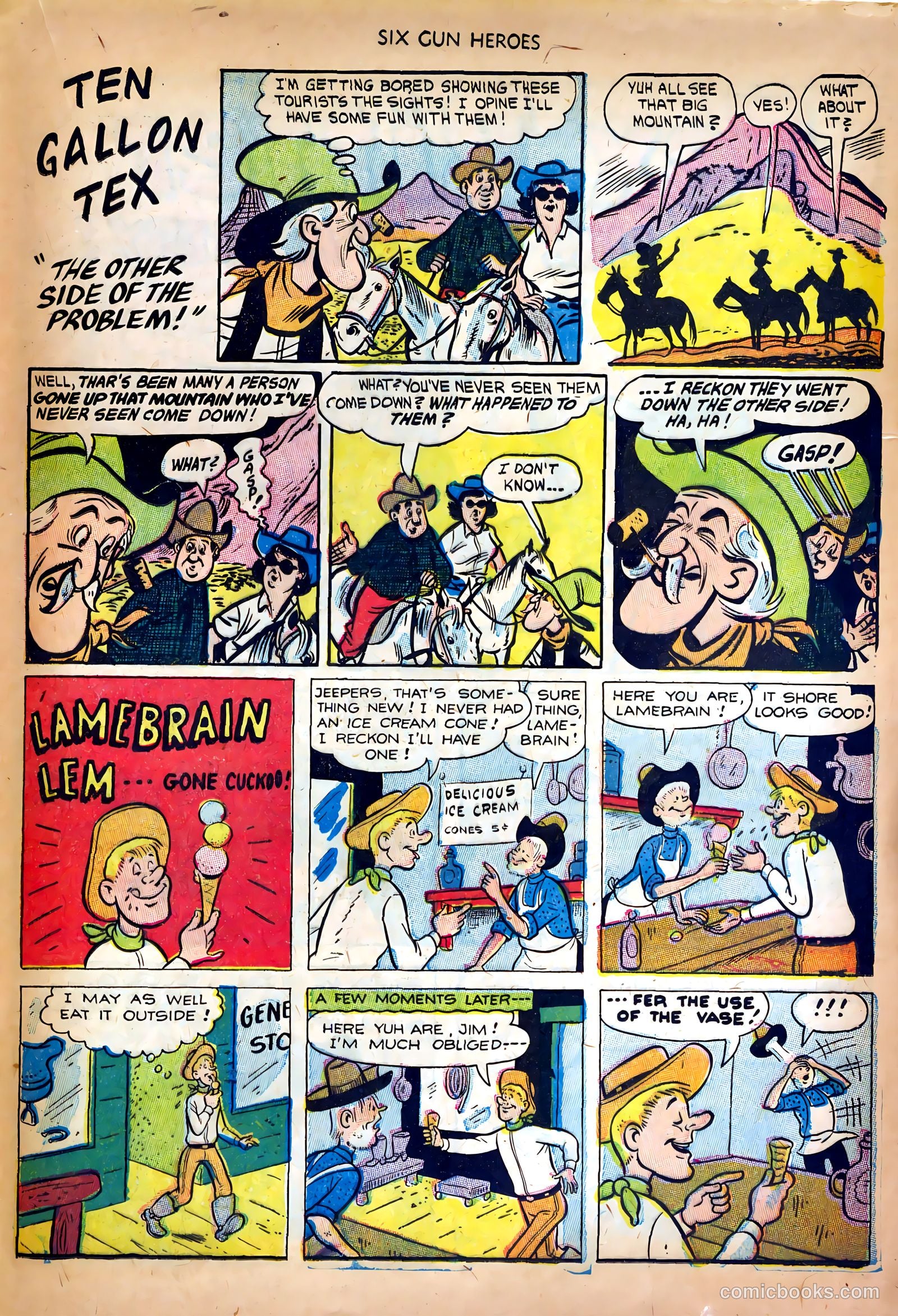 Six-Gun Heroes #19 (1953) — page 21 of 36