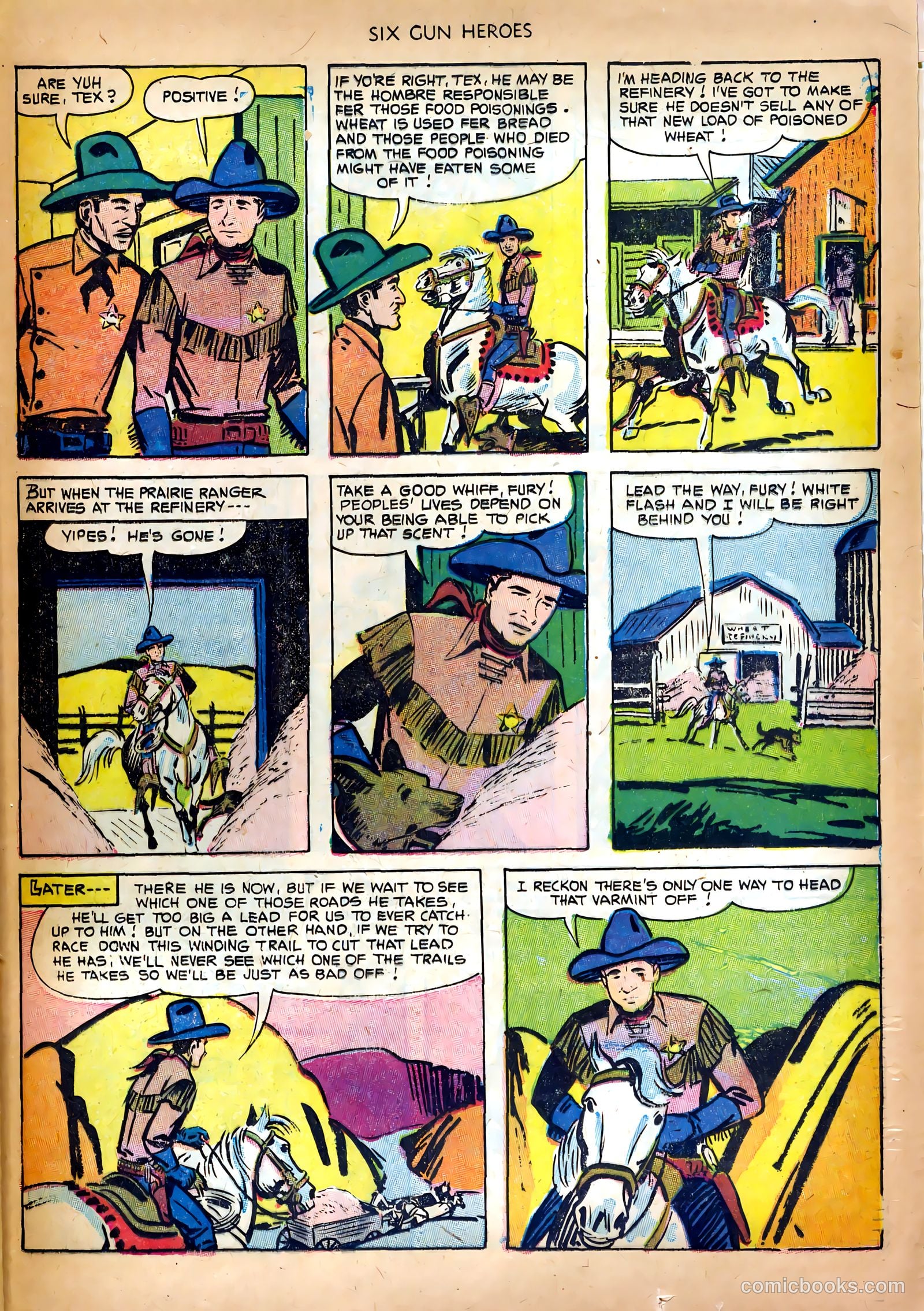 Six-Gun Heroes #19 (1953) — page 25 of 36