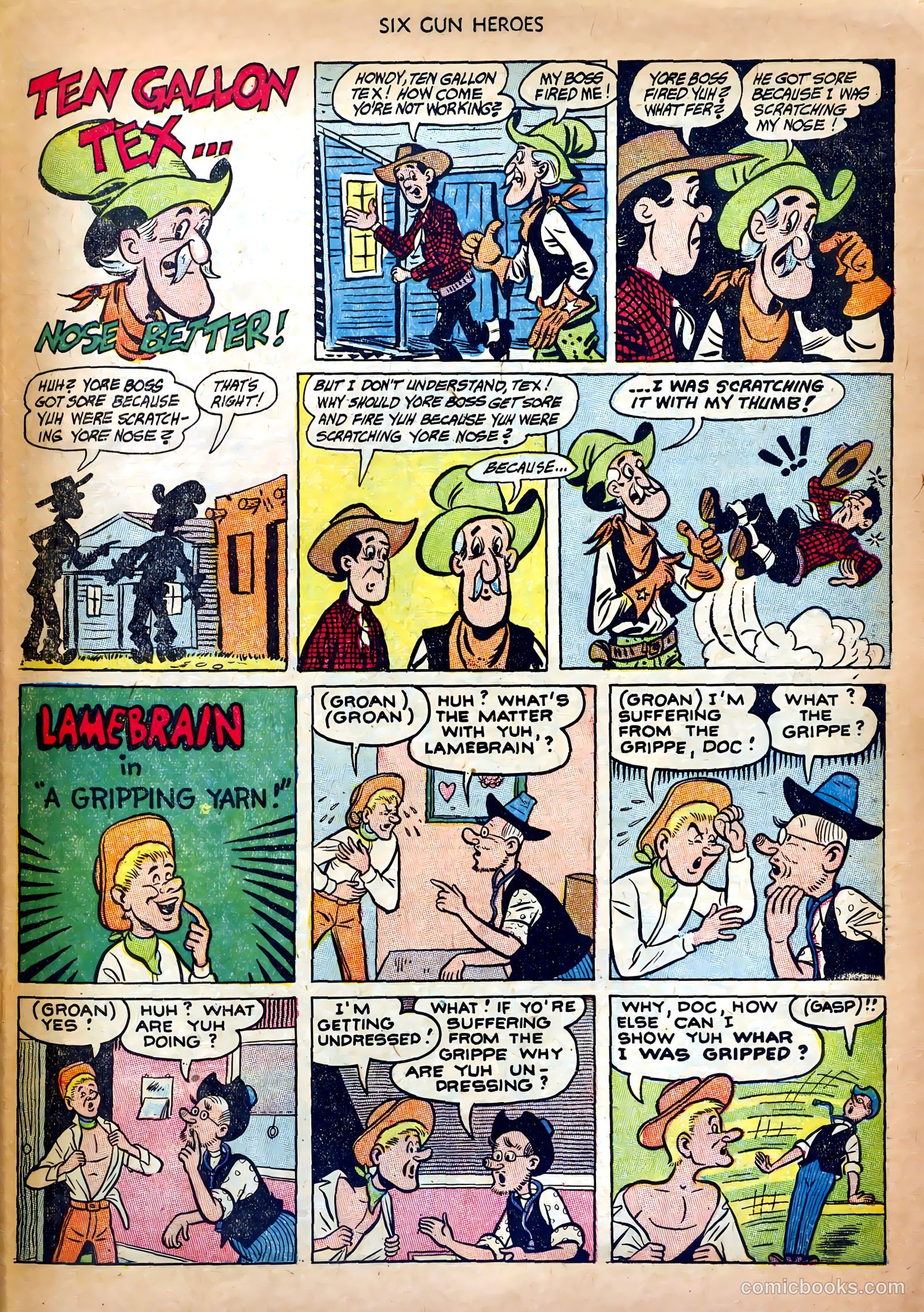 Six-Gun Heroes #19 (1953) — page 27 of 36