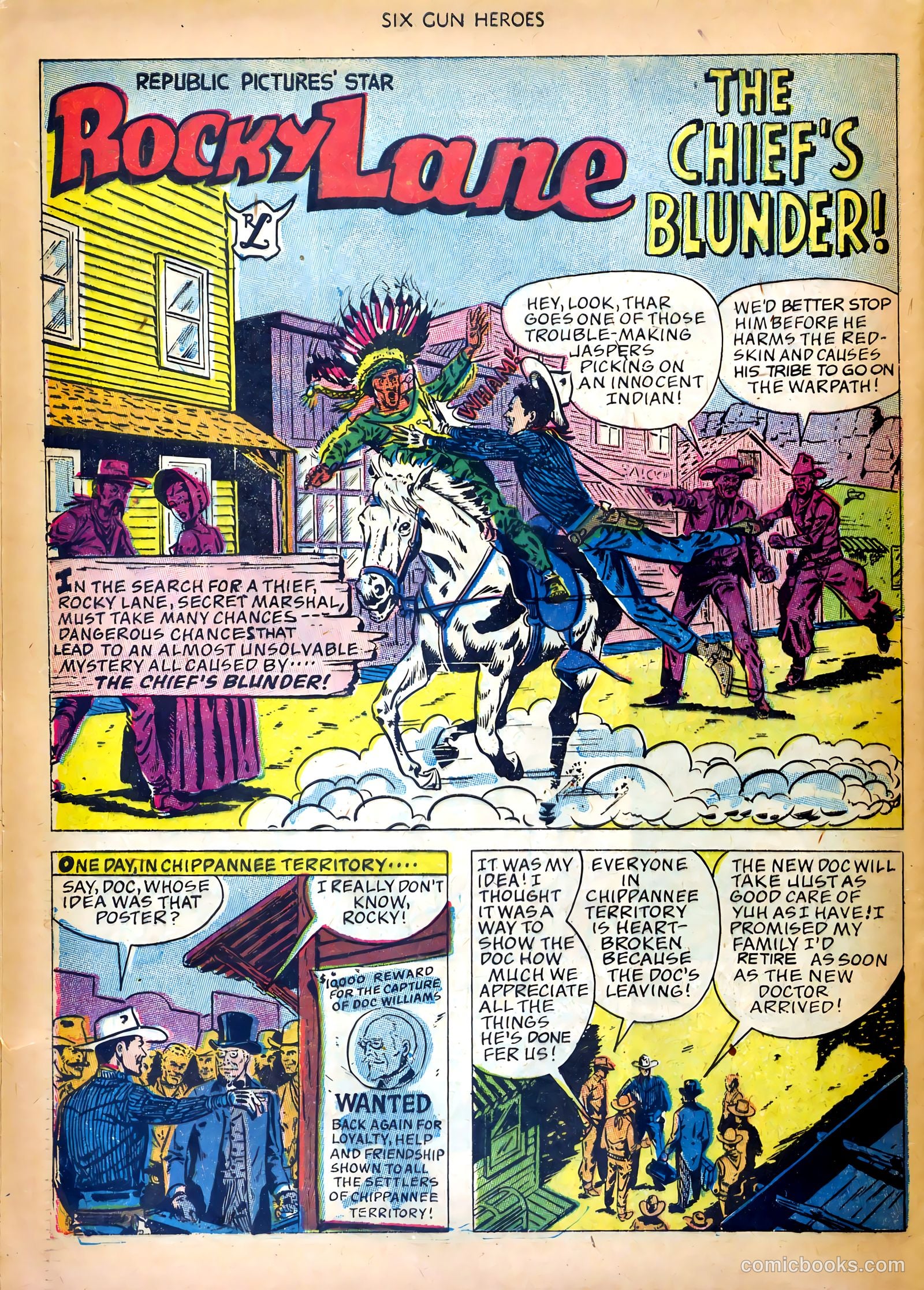 Six-Gun Heroes #19 (1953) — page 28 of 36