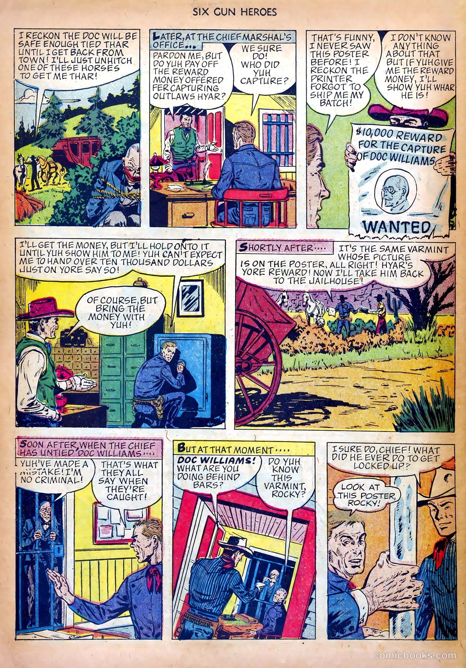 Six-Gun Heroes #19 (1953) — page 30 of 36